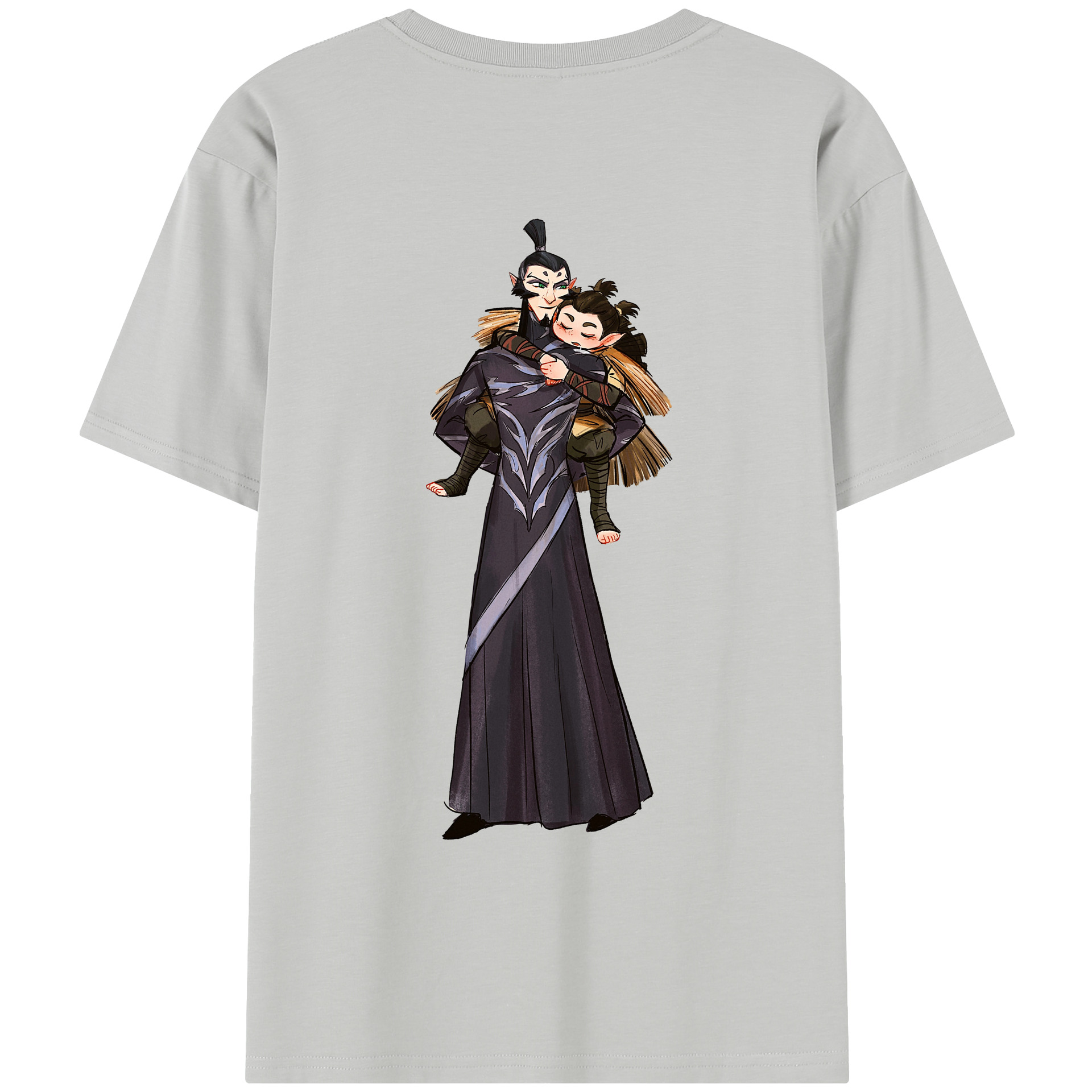 （画像用） Ne Zha 2 ナタ 魔童の大暴れ レディース半袖Tシャツ(バックプリント)