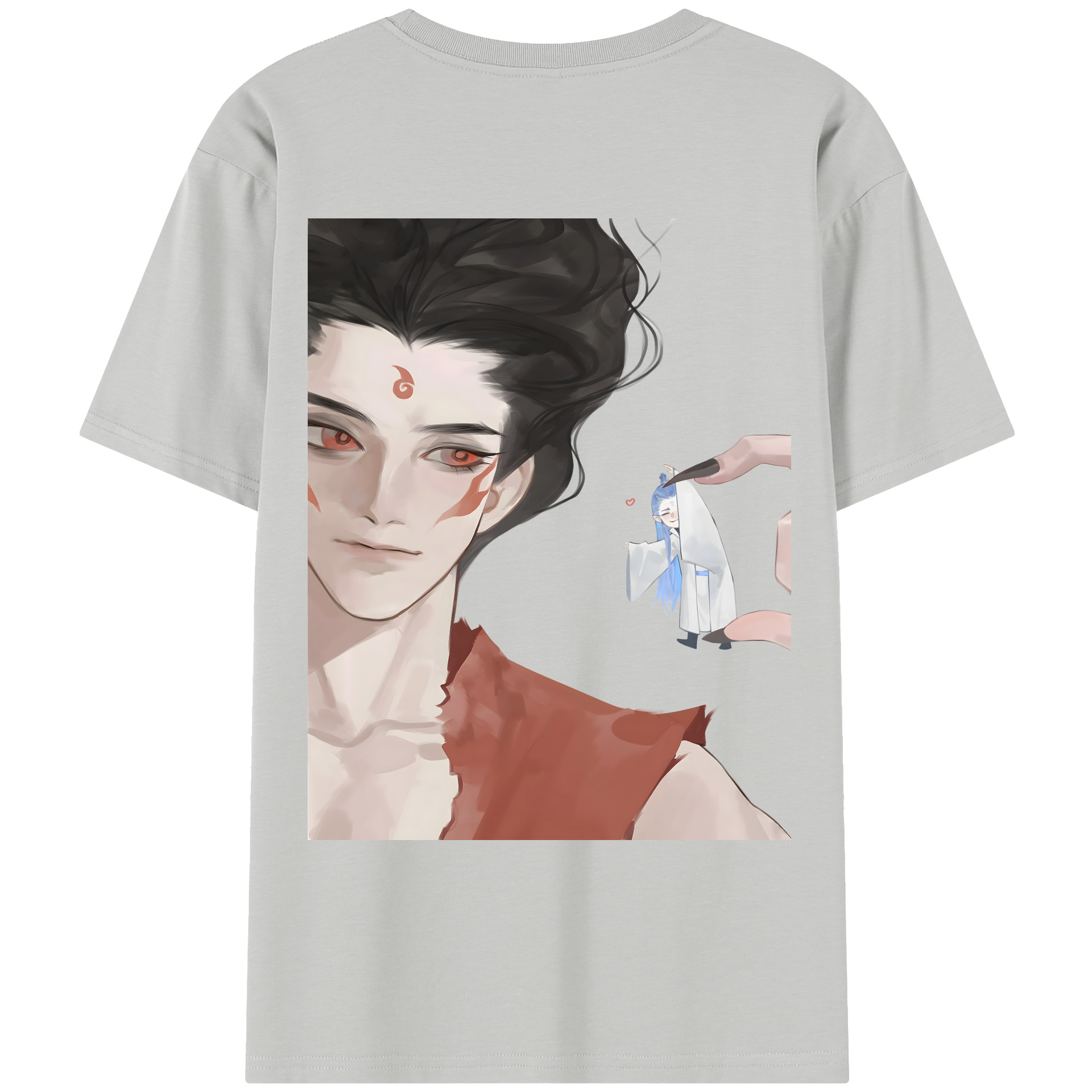 （画像用） Ne Zha 2 ナタ 魔童の大暴れ レディース半袖Tシャツ(バックプリント)