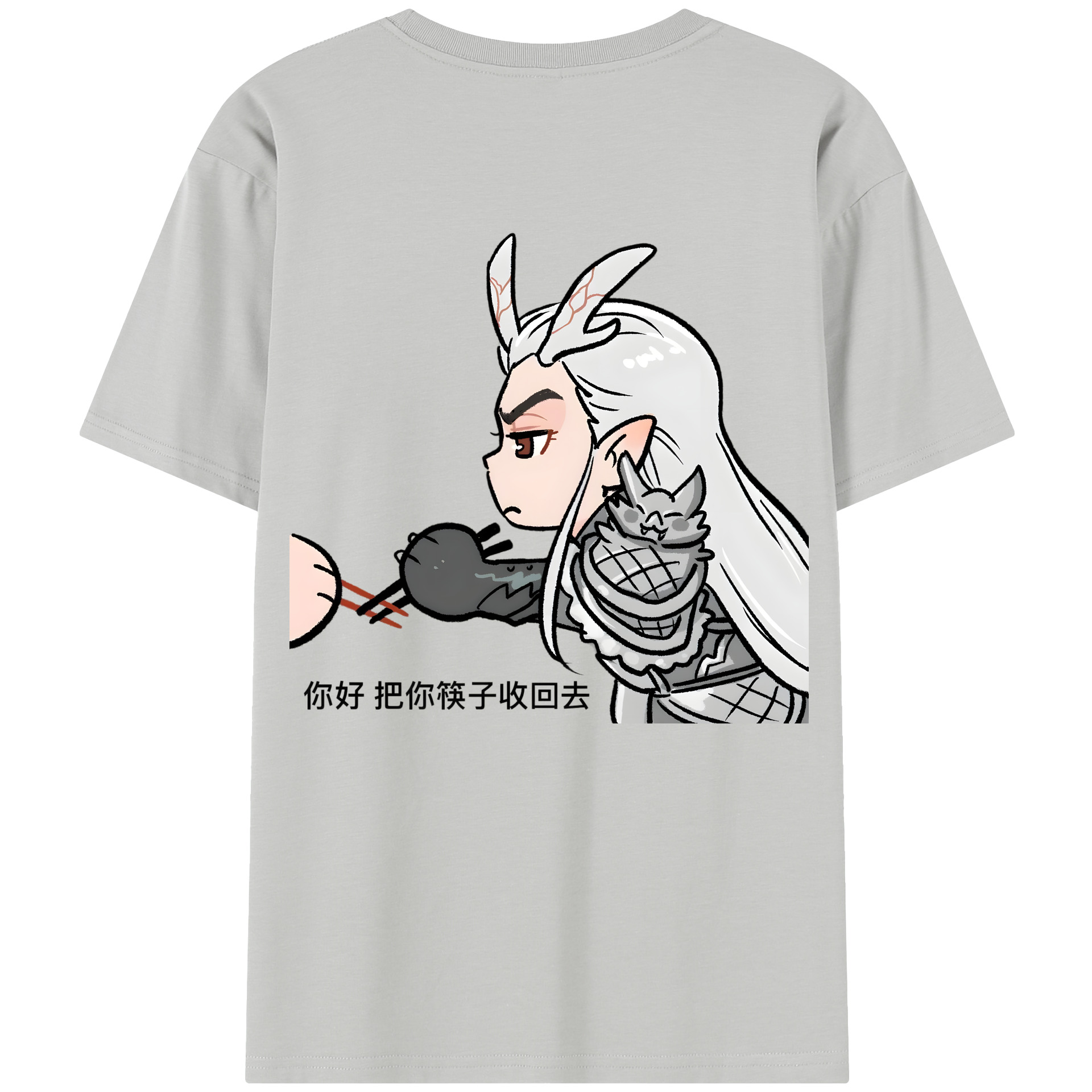 （画像用） Ne Zha 2 ナタ 魔童の大暴れ レディース半袖Tシャツ(バックプリント)