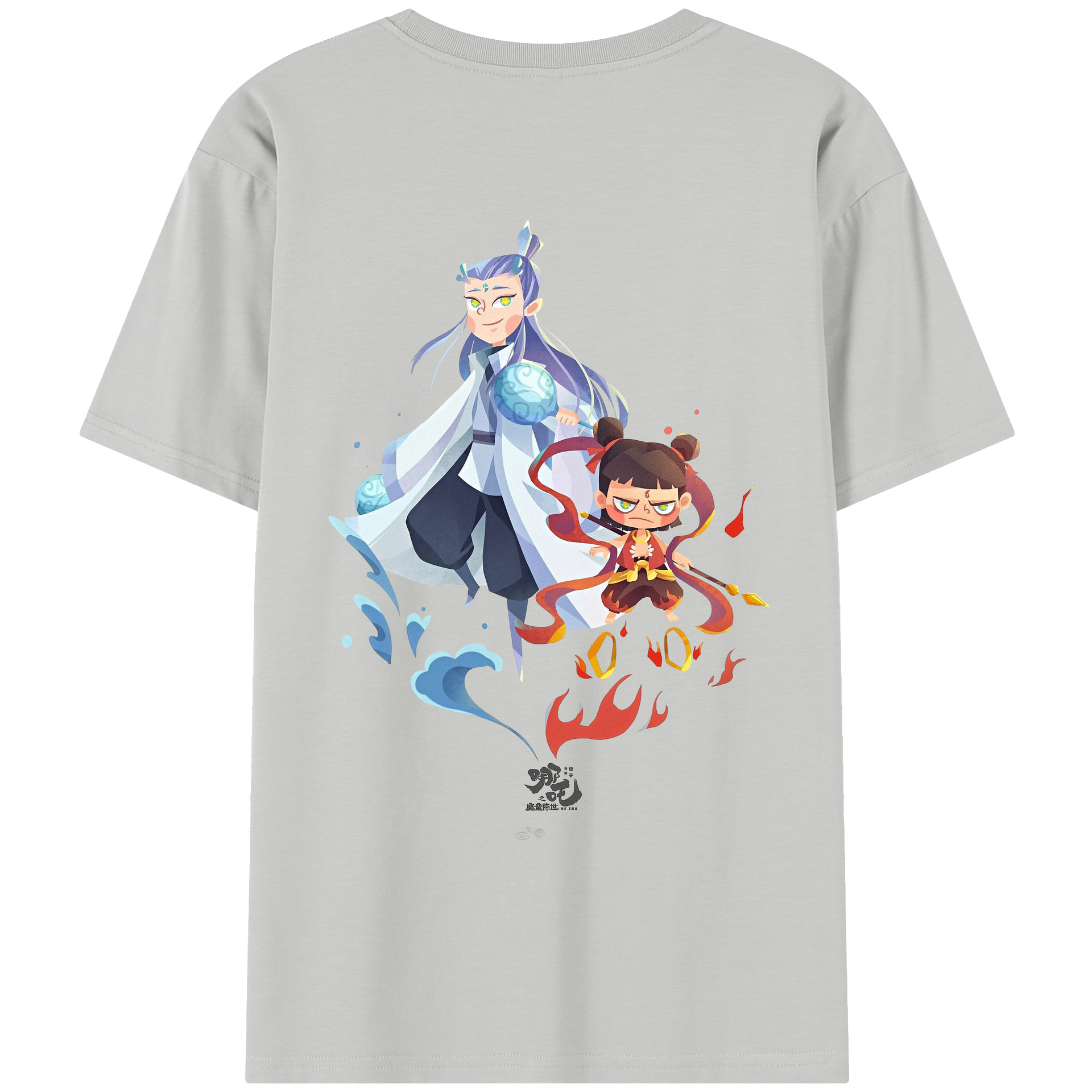 （画像用） Ne Zha 2 ナタ 魔童の大暴れ レディース半袖Tシャツ(バックプリント)