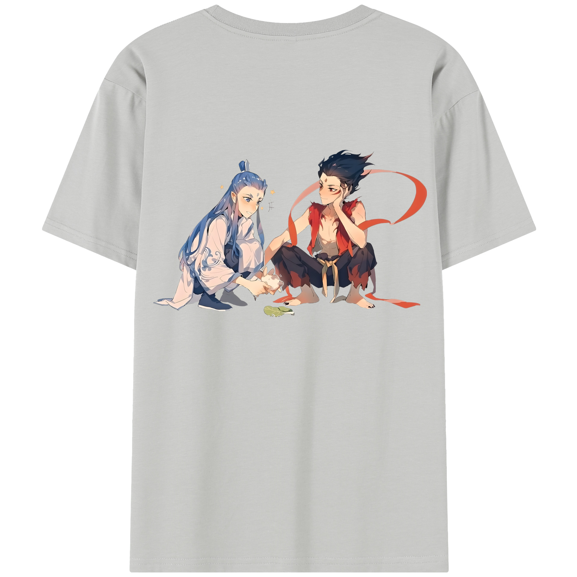 （画像用） Ne Zha 2 ナタ 魔童の大暴れ レディース半袖Tシャツ(バックプリント)