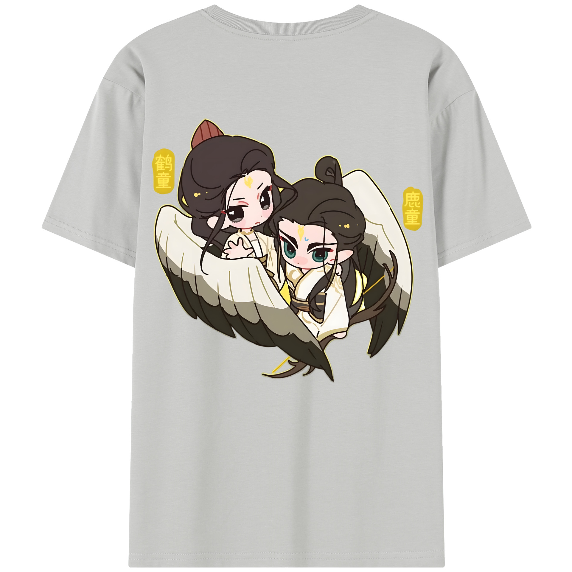 （画像用） Ne Zha 2 ナタ 魔童の大暴れ レディース半袖Tシャツ(バックプリント)
