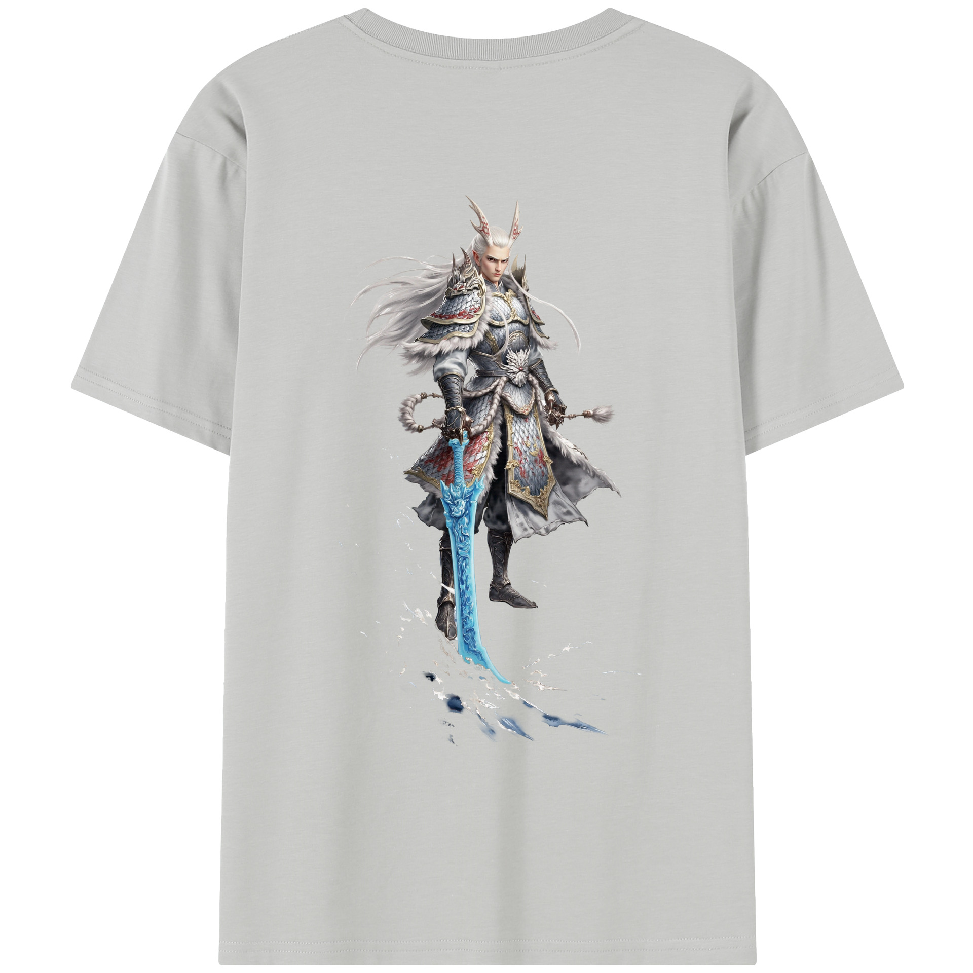 （画像用） Ne Zha 2 ナタ 魔童の大暴れ レディース半袖Tシャツ(バックプリント)
