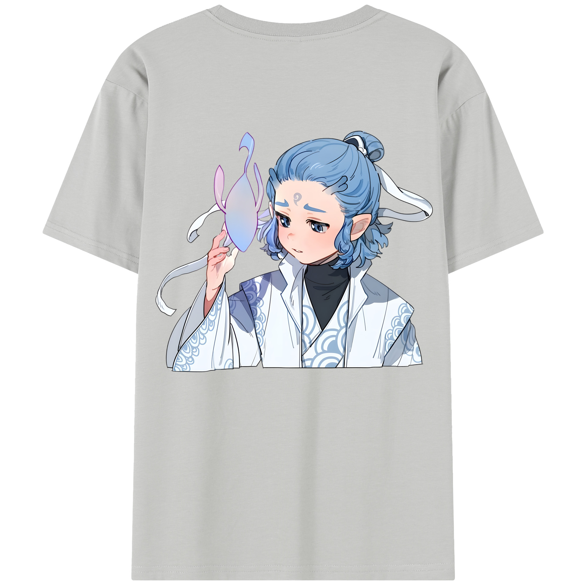（画像用） Ne Zha 2 ナタ 魔童の大暴れ レディース半袖Tシャツ(バックプリント)