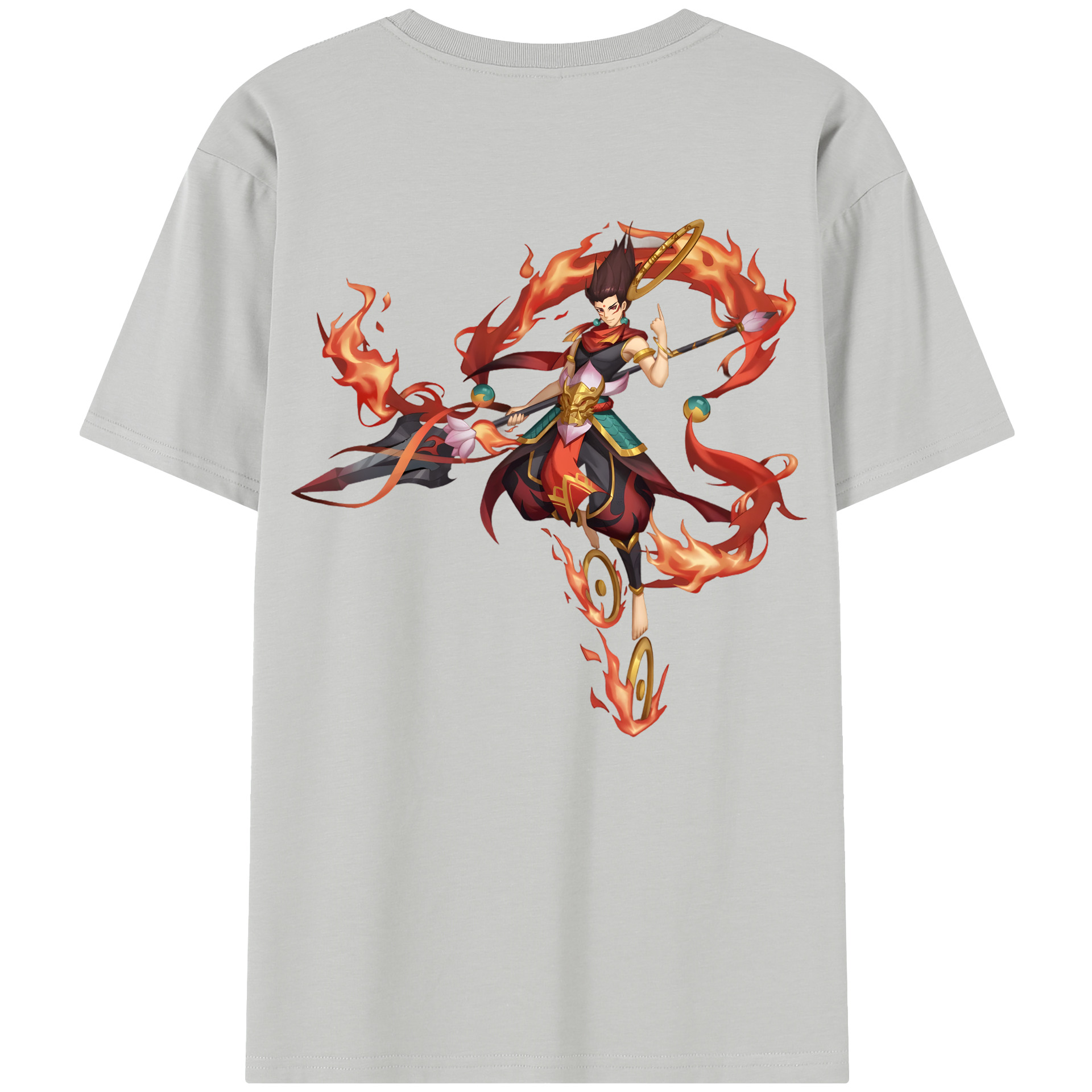 （画像用） Ne Zha 2 ナタ 魔童の大暴れ レディース半袖Tシャツ(バックプリント)