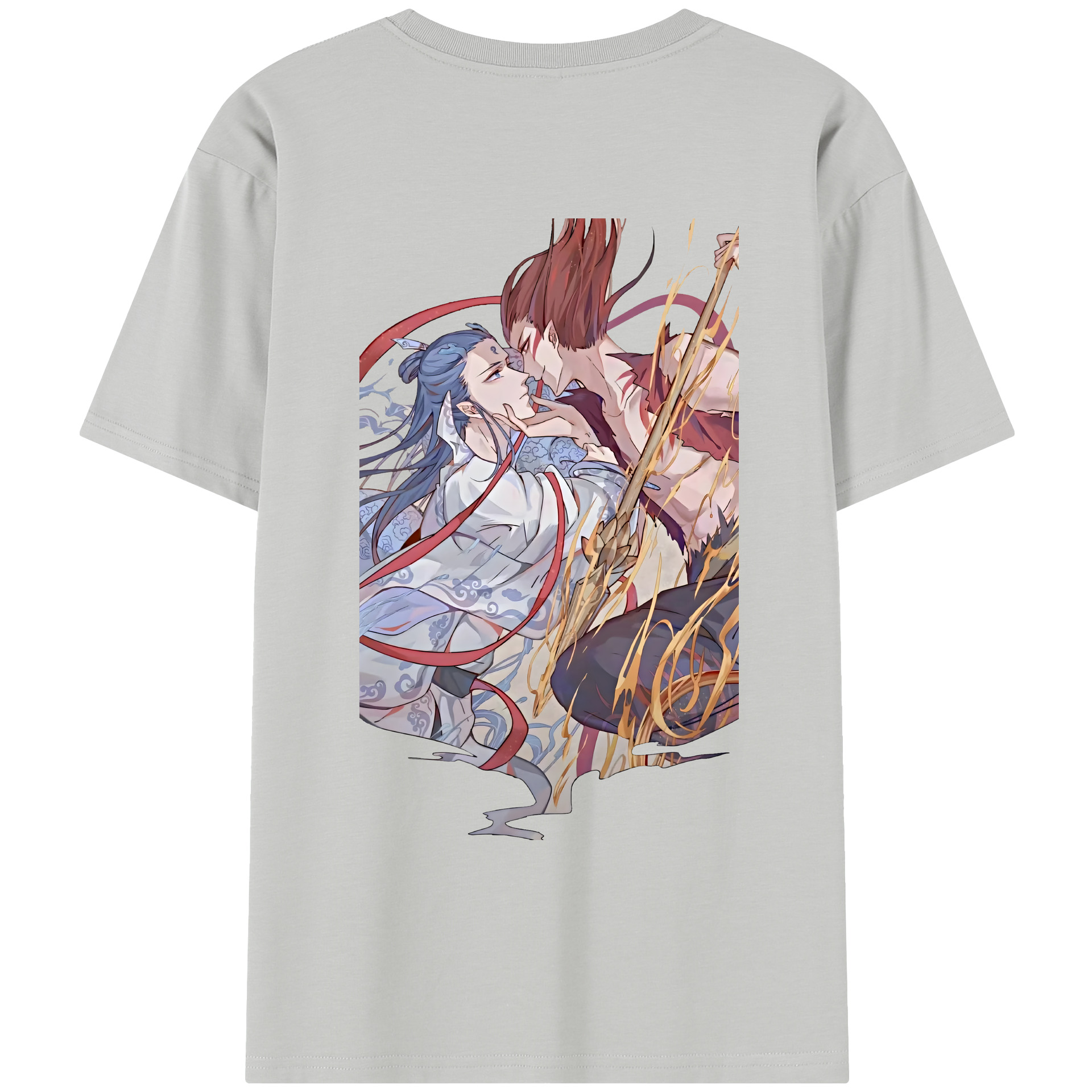 （画像用） Ne Zha 2 ナタ 魔童の大暴れ レディース半袖Tシャツ(バックプリント)