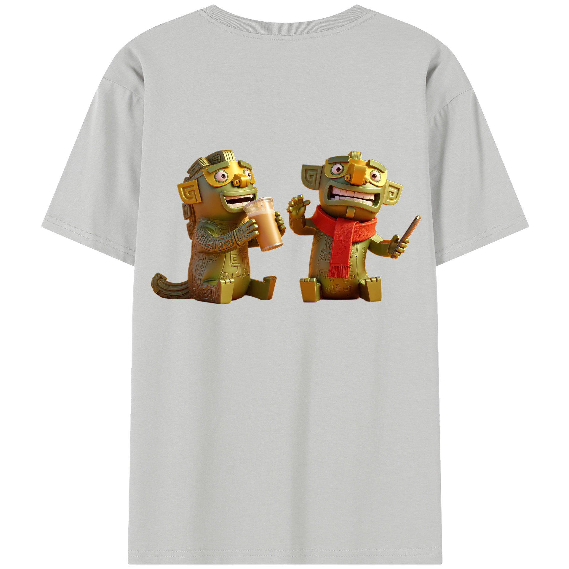 （画像用） Ne Zha 2 ナタ 魔童の大暴れ レディース半袖Tシャツ(バックプリント)