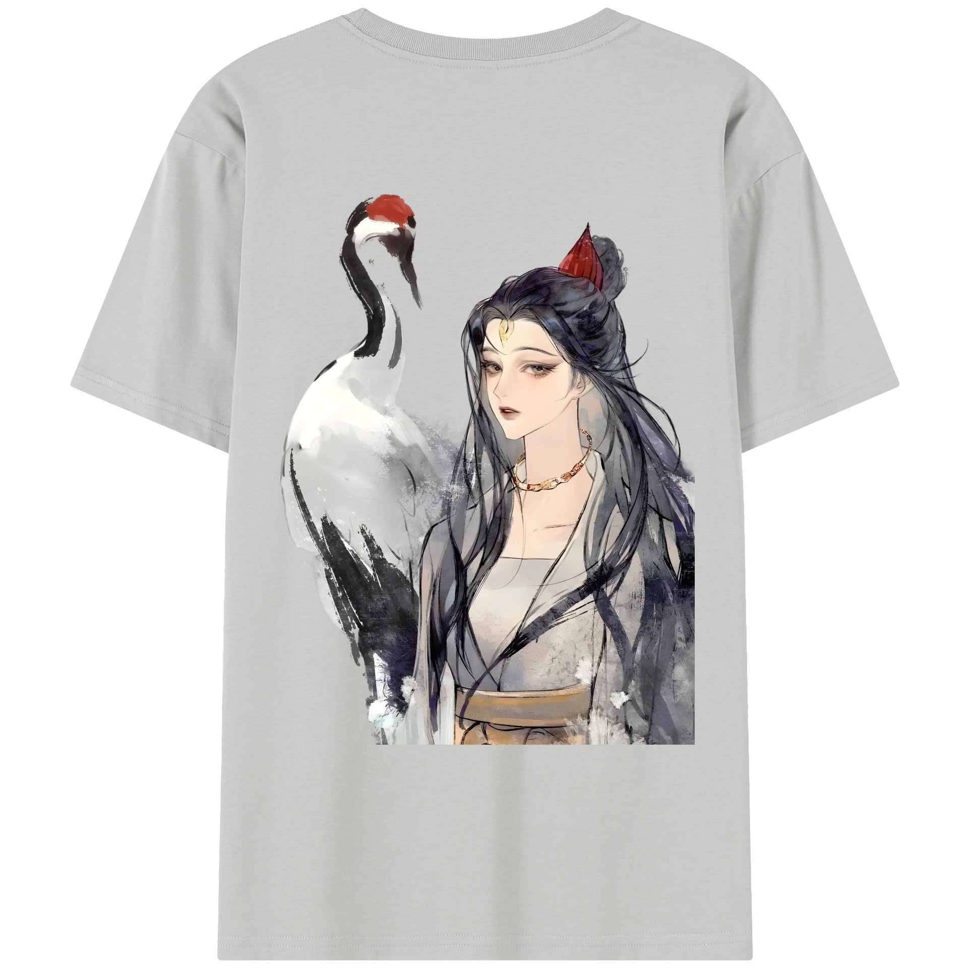 （画像用） Ne Zha 2 ナタ 魔童の大暴れ レディース半袖Tシャツ(バックプリント)
