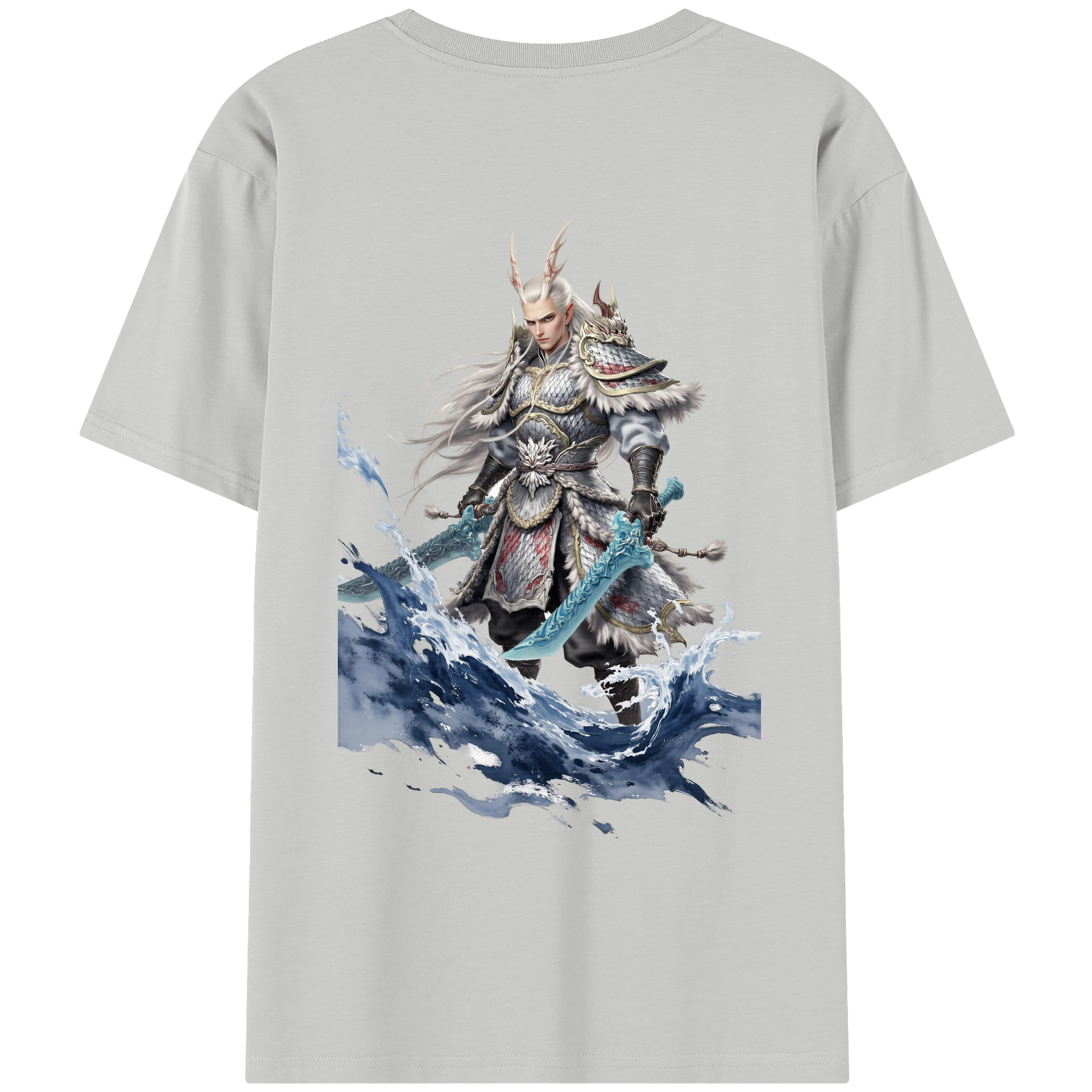 （画像用） Ne Zha 2 ナタ 魔童の大暴れ レディース半袖Tシャツ(バックプリント)