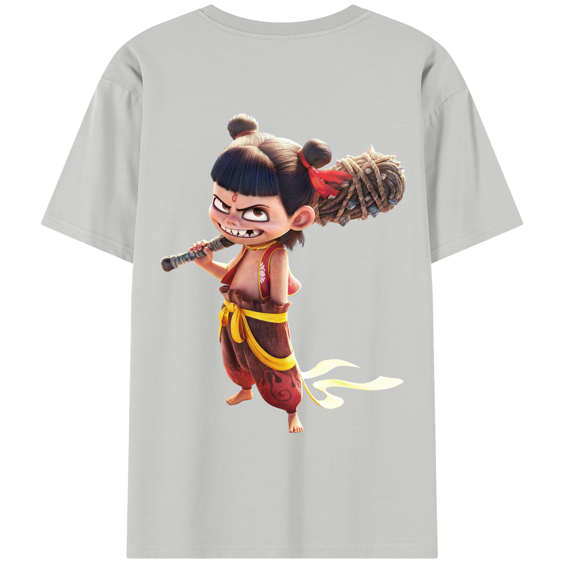 （画像用） Ne Zha 2 ナタ 魔童の大暴れ レディース半袖Tシャツ(バックプリント)