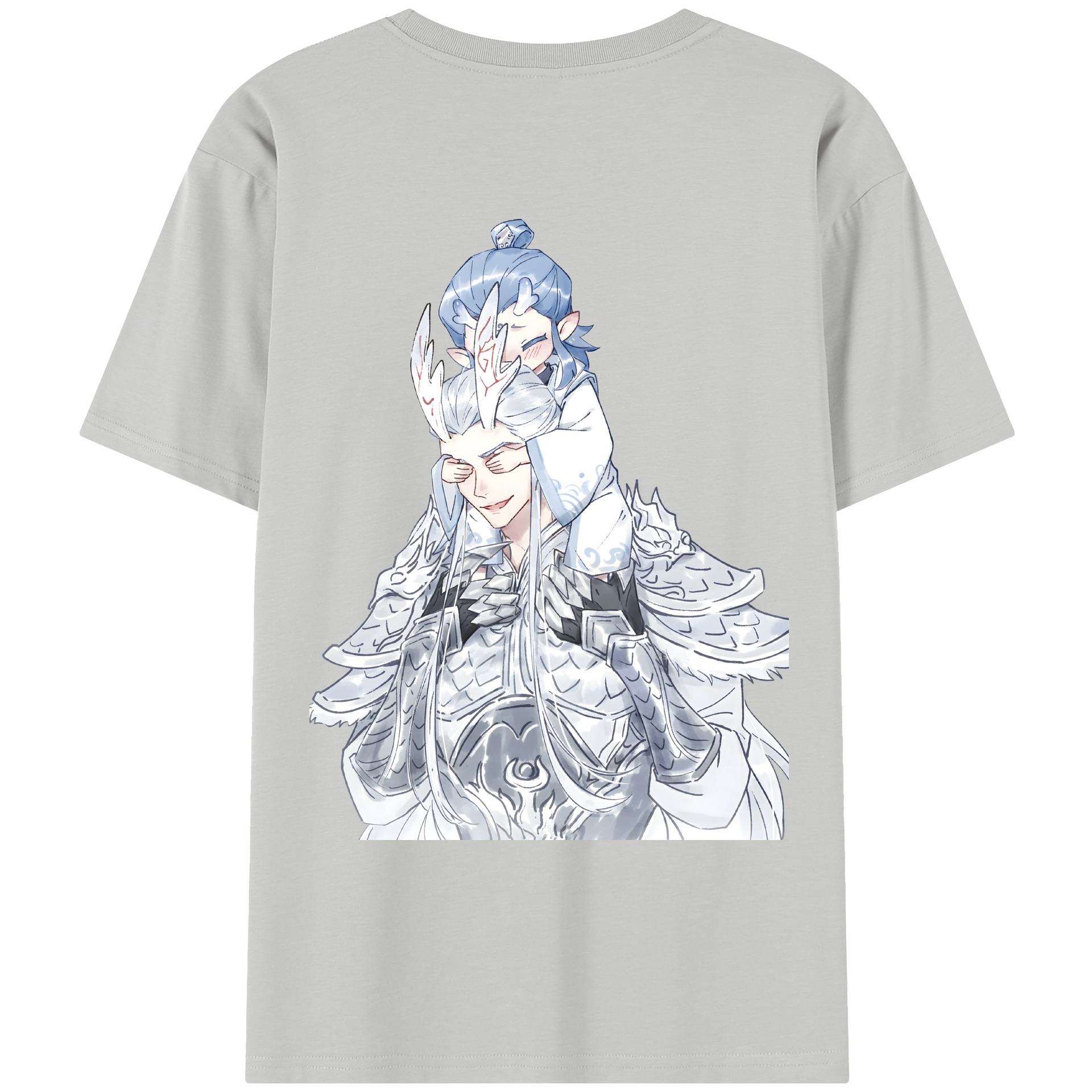 （画像用） Ne Zha 2 ナタ 魔童の大暴れ レディース半袖Tシャツ(バックプリント)