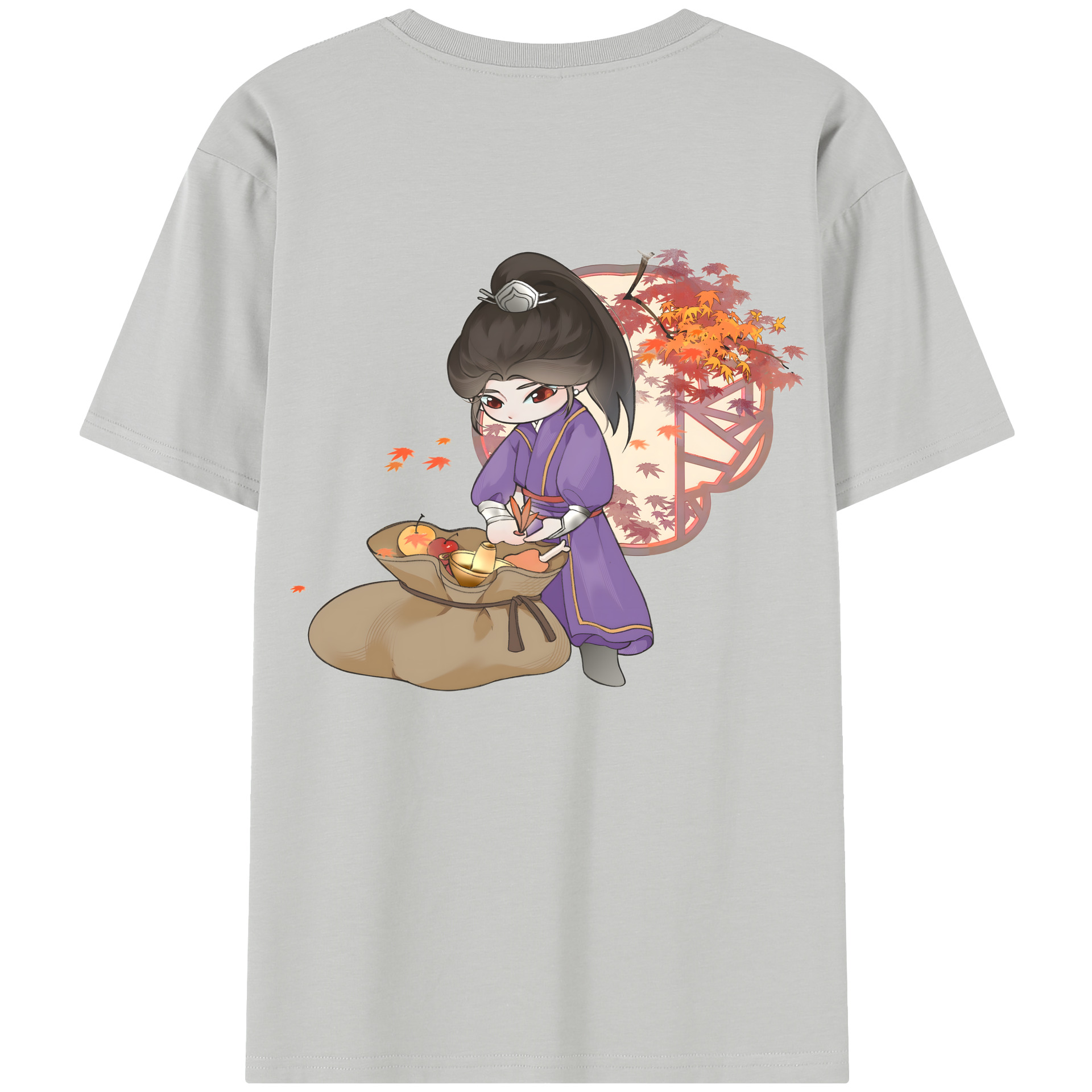 （画像用） Ne Zha 2 ナタ 魔童の大暴れ レディース半袖Tシャツ(バックプリント)