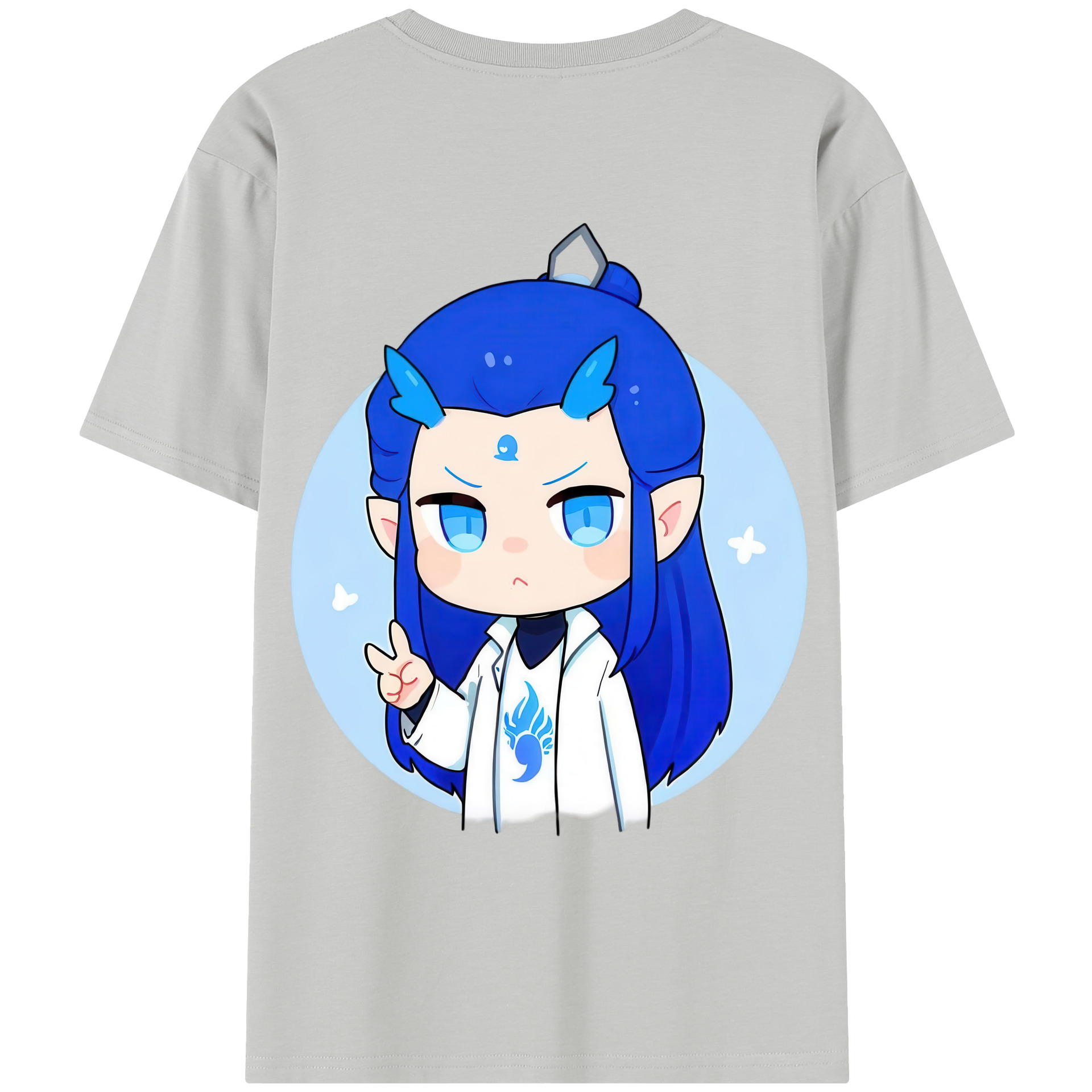 （画像用） Ne Zha 2 ナタ 魔童の大暴れ レディース半袖Tシャツ(バックプリント)