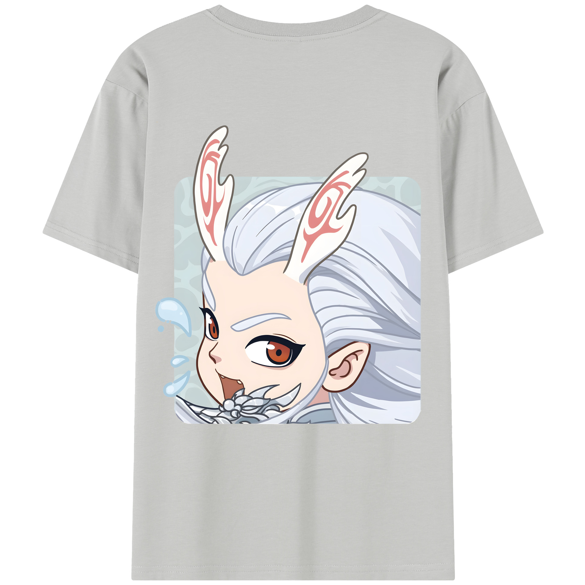 （画像用） Ne Zha 2 ナタ 魔童の大暴れ レディース半袖Tシャツ(バックプリント)