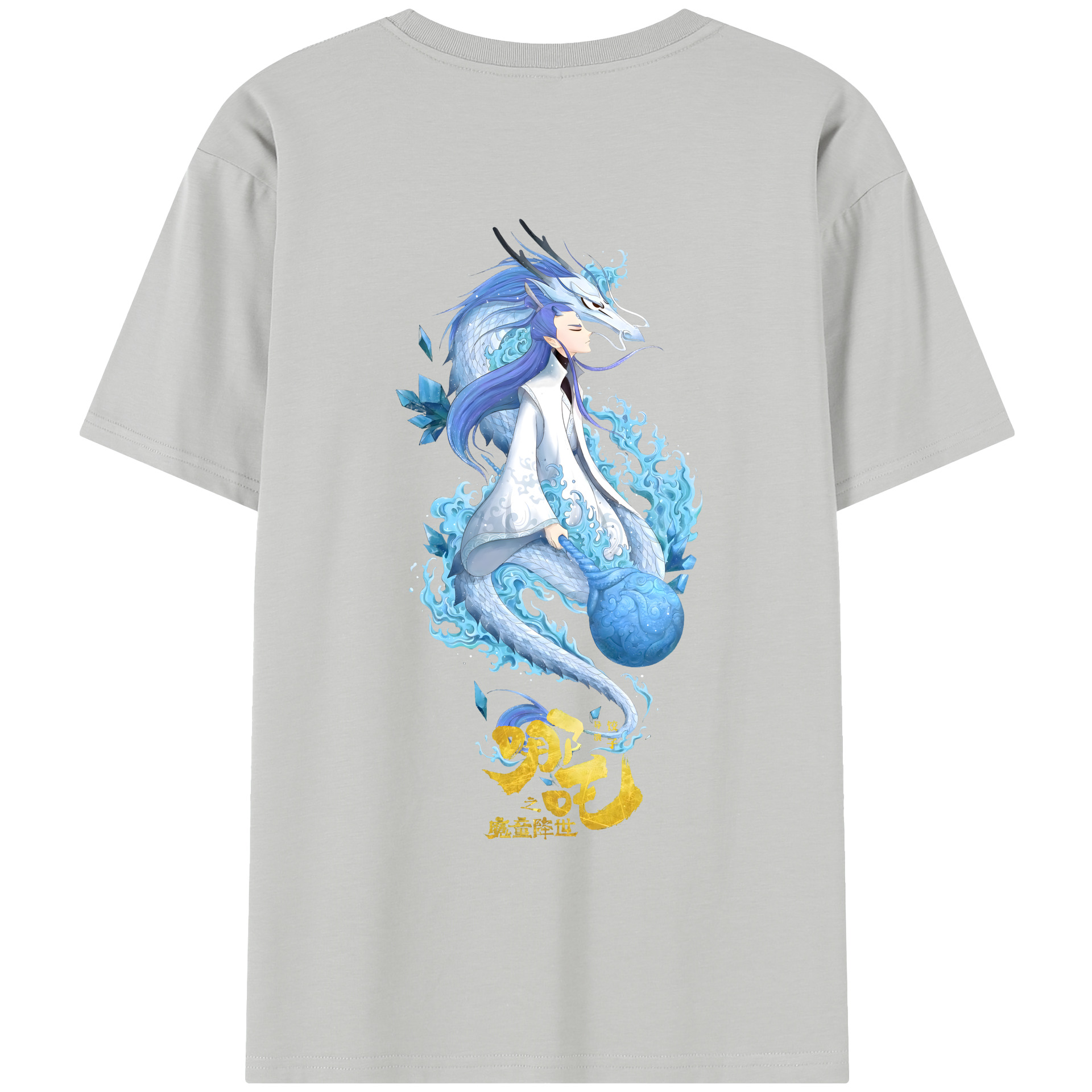 （画像用） Ne Zha 2 ナタ 魔童の大暴れ レディース半袖Tシャツ(バックプリント)