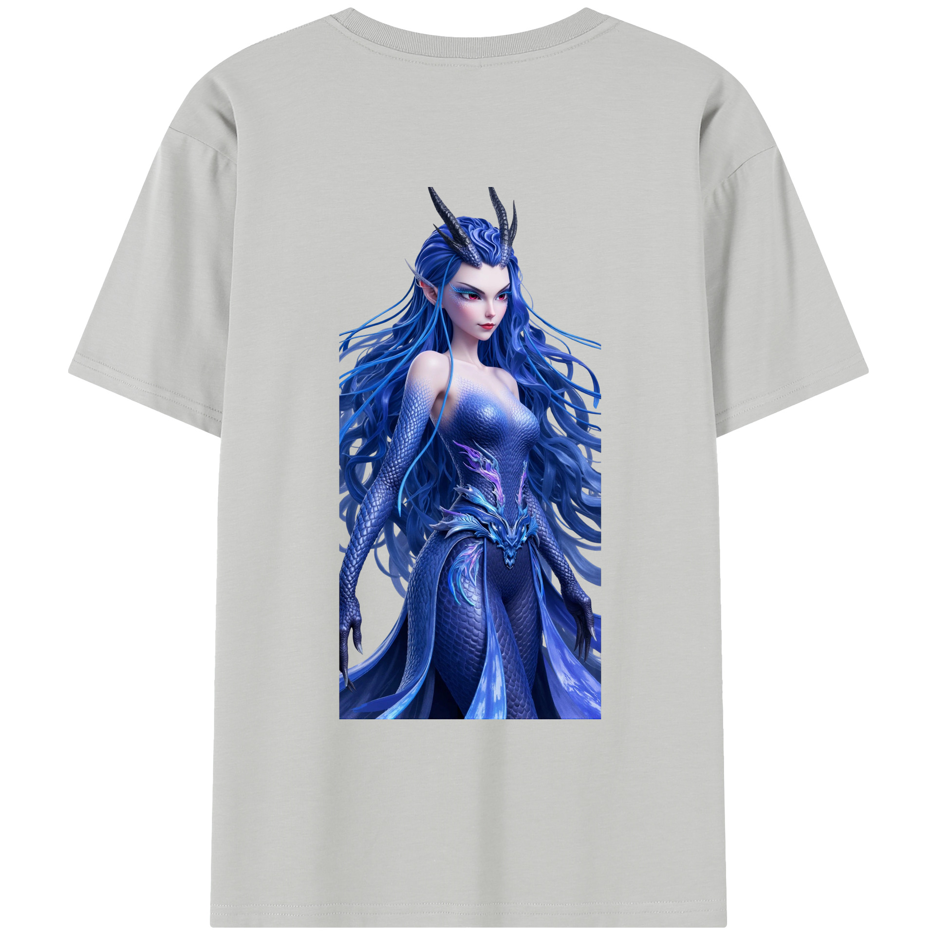 （画像用） Ne Zha 2 ナタ 魔童の大暴れ レディース半袖Tシャツ(バックプリント)