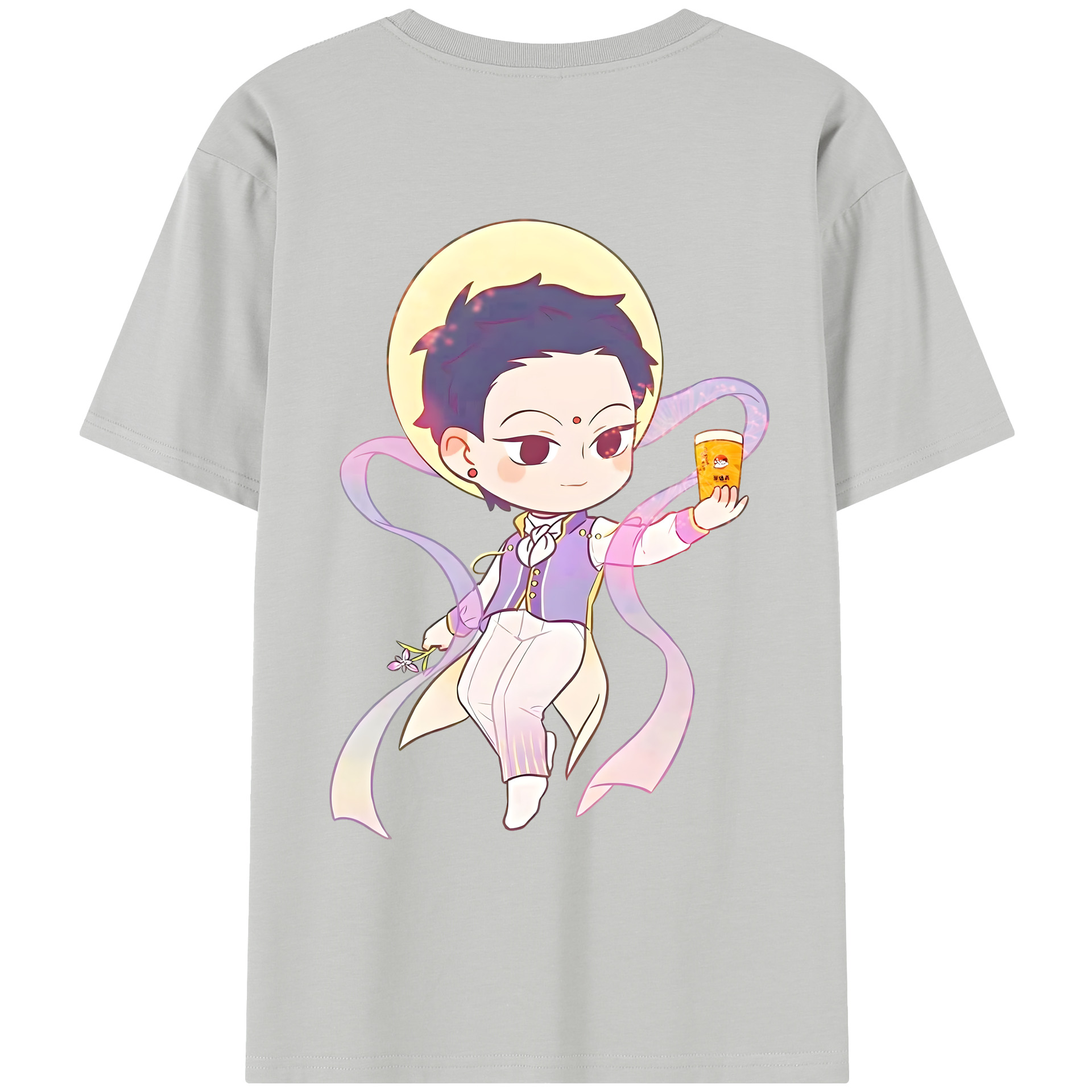 （画像用） Ne Zha 2 ナタ 魔童の大暴れ レディース半袖Tシャツ(バックプリント)