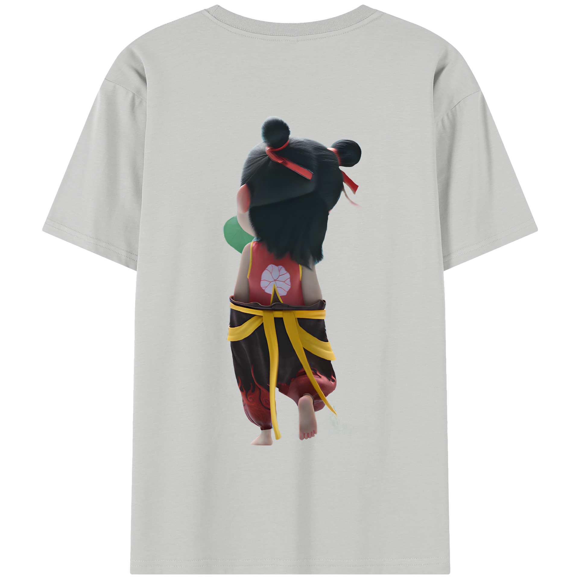 （画像用） Ne Zha 2 ナタ 魔童の大暴れ レディース半袖Tシャツ(バックプリント)