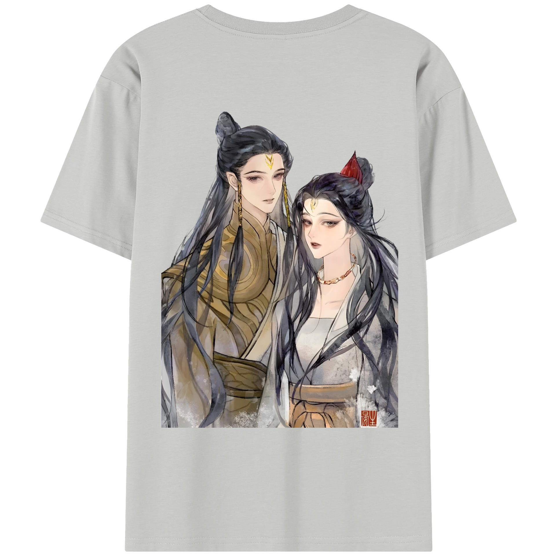 （画像用） Ne Zha 2 ナタ 魔童の大暴れ レディース半袖Tシャツ(バックプリント)