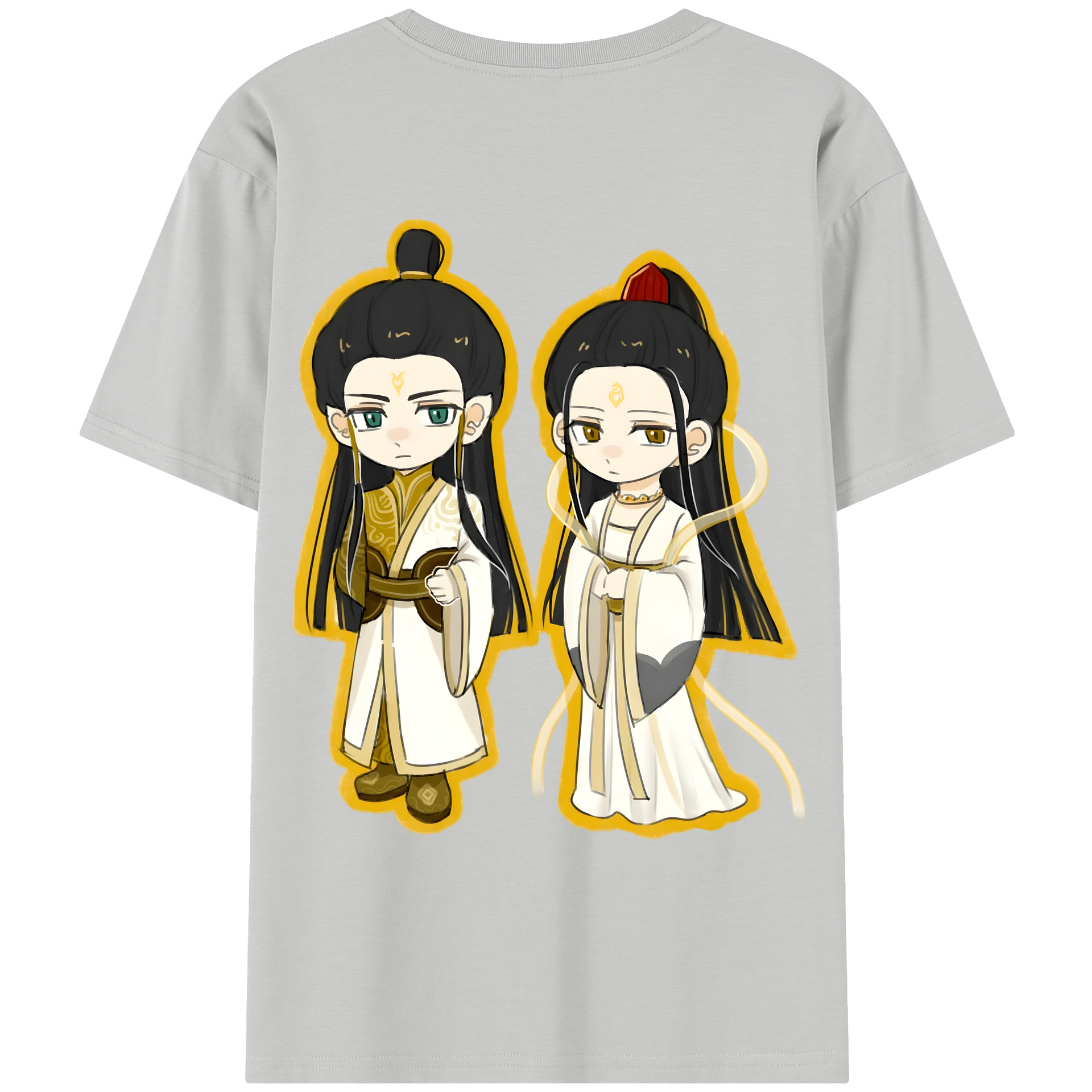 （画像用） Ne Zha 2 ナタ 魔童の大暴れ レディース半袖Tシャツ(バックプリント)