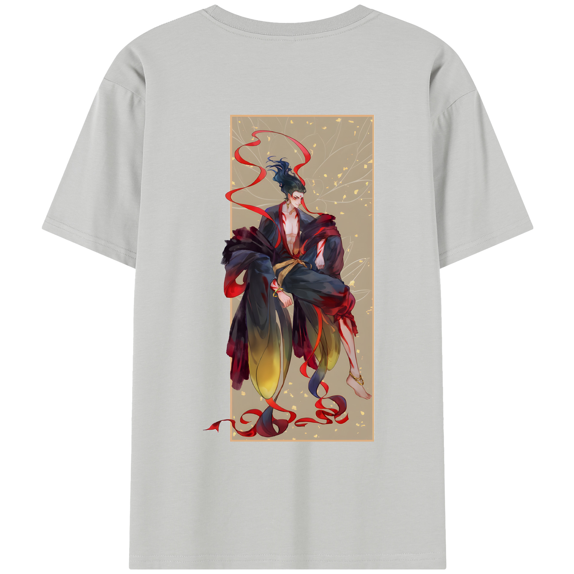 （画像用） Ne Zha 2 ナタ 魔童の大暴れ レディース半袖Tシャツ(バックプリント)