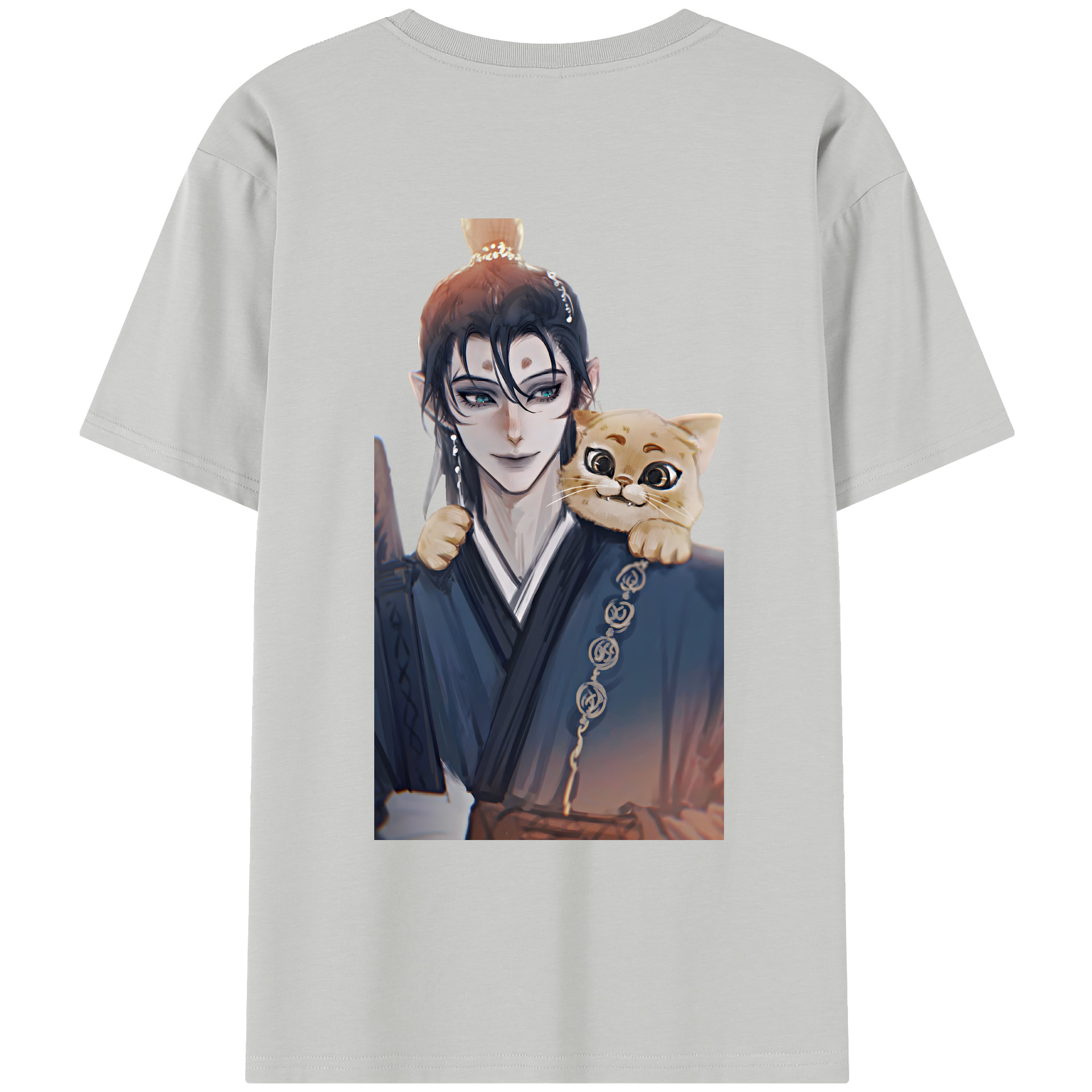（画像用） Ne Zha 2 ナタ 魔童の大暴れ レディース半袖Tシャツ(バックプリント)