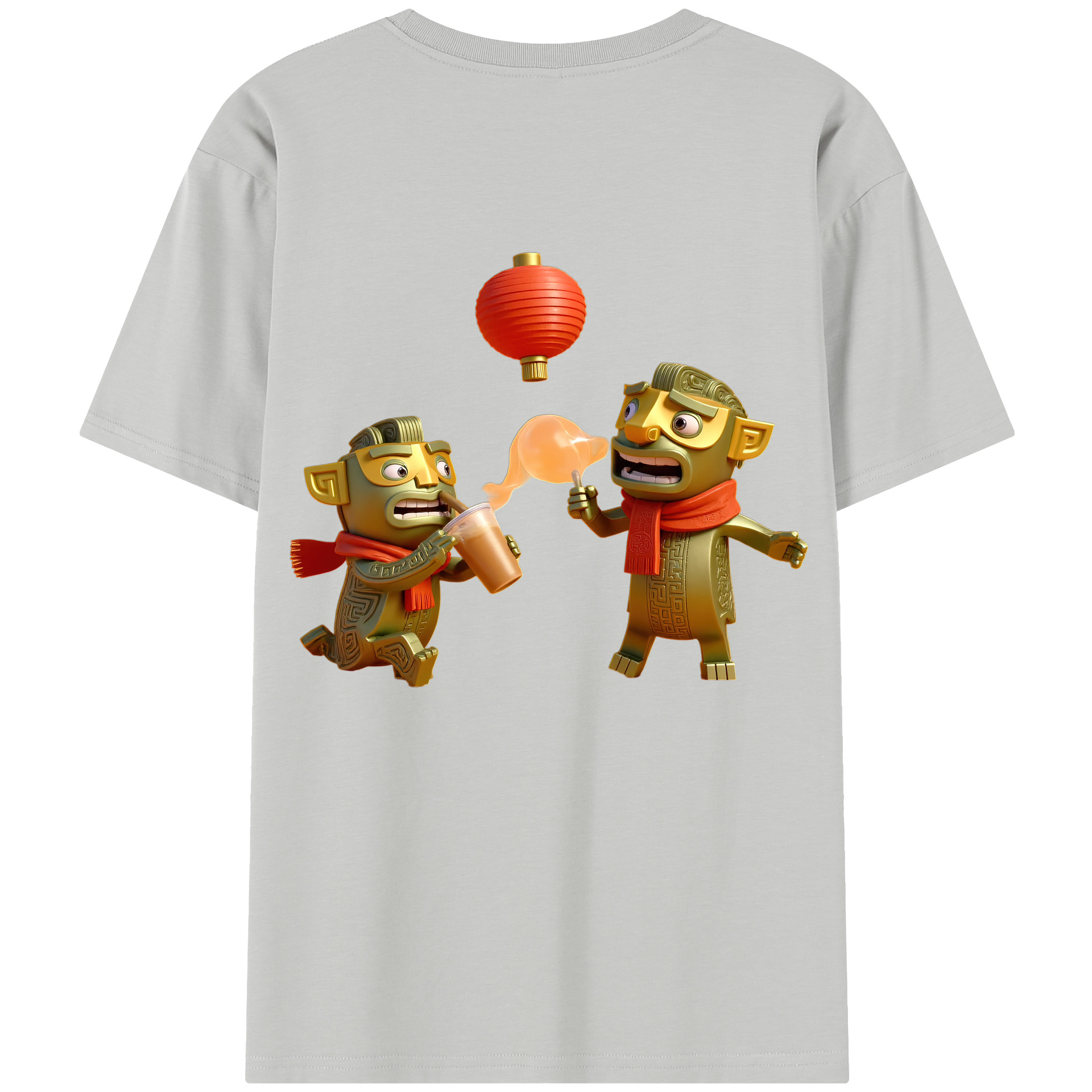 （画像用） Ne Zha 2 ナタ 魔童の大暴れ レディース半袖Tシャツ(バックプリント)