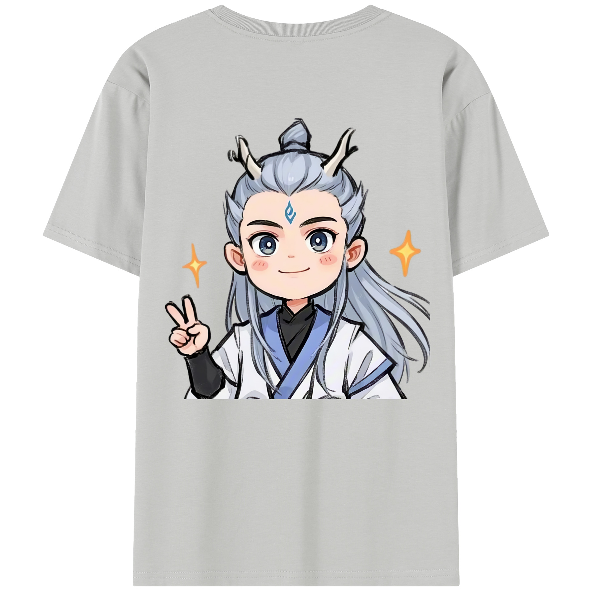 （画像用） Ne Zha 2 ナタ 魔童の大暴れ レディース半袖Tシャツ(バックプリント)