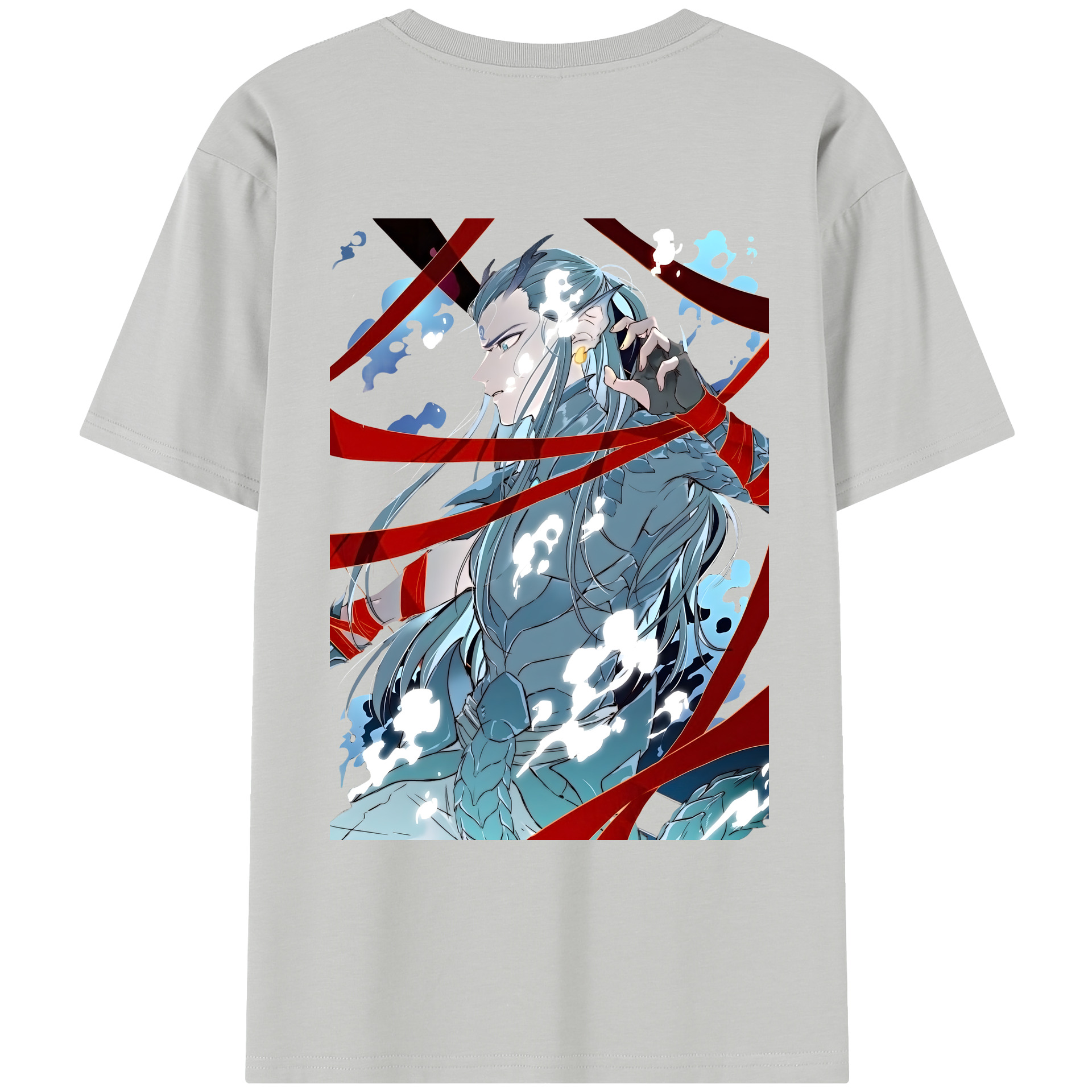 （画像用） Ne Zha 2 ナタ 魔童の大暴れ レディース半袖Tシャツ(バックプリント)
