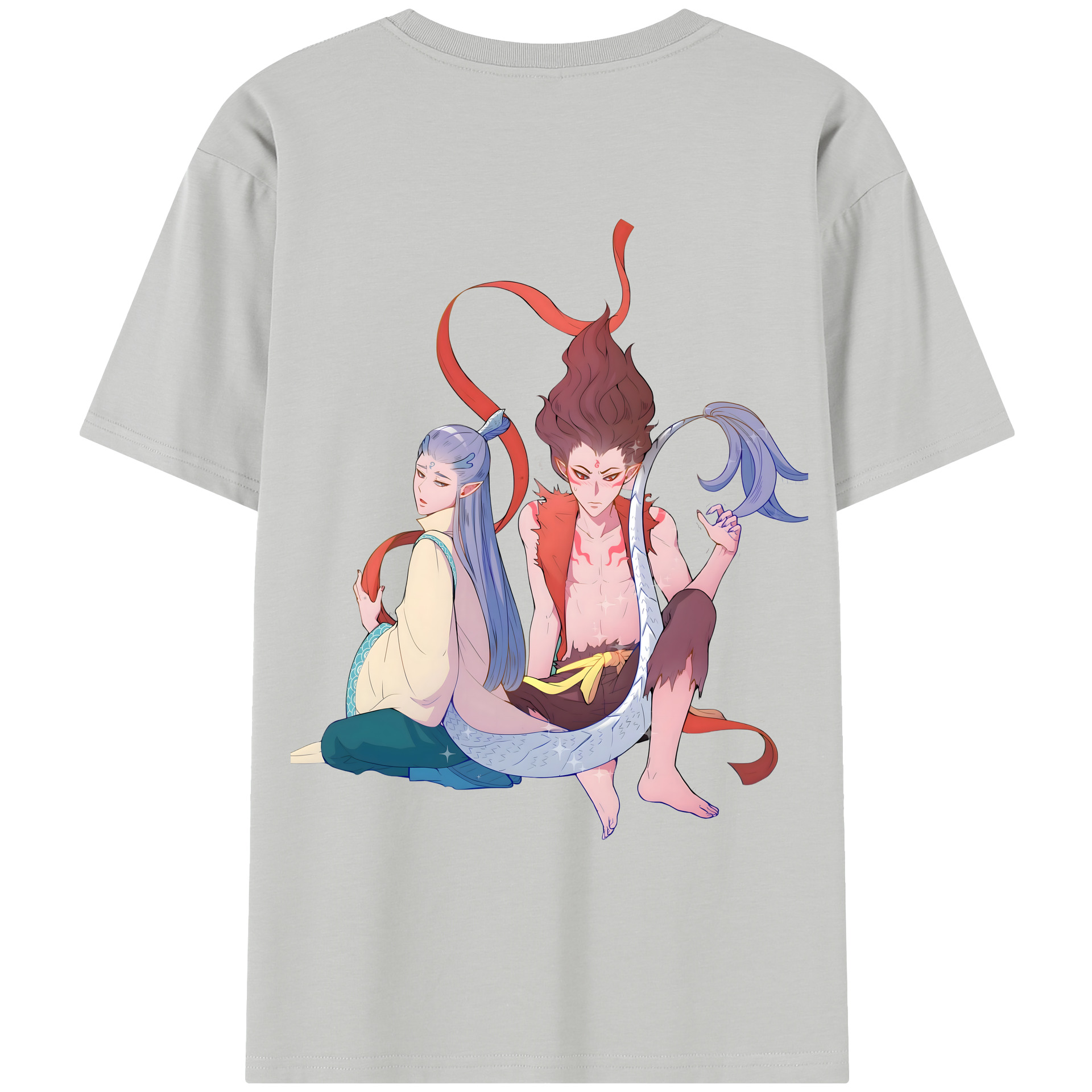 （画像用） Ne Zha 2 ナタ 魔童の大暴れ レディース半袖Tシャツ(バックプリント)