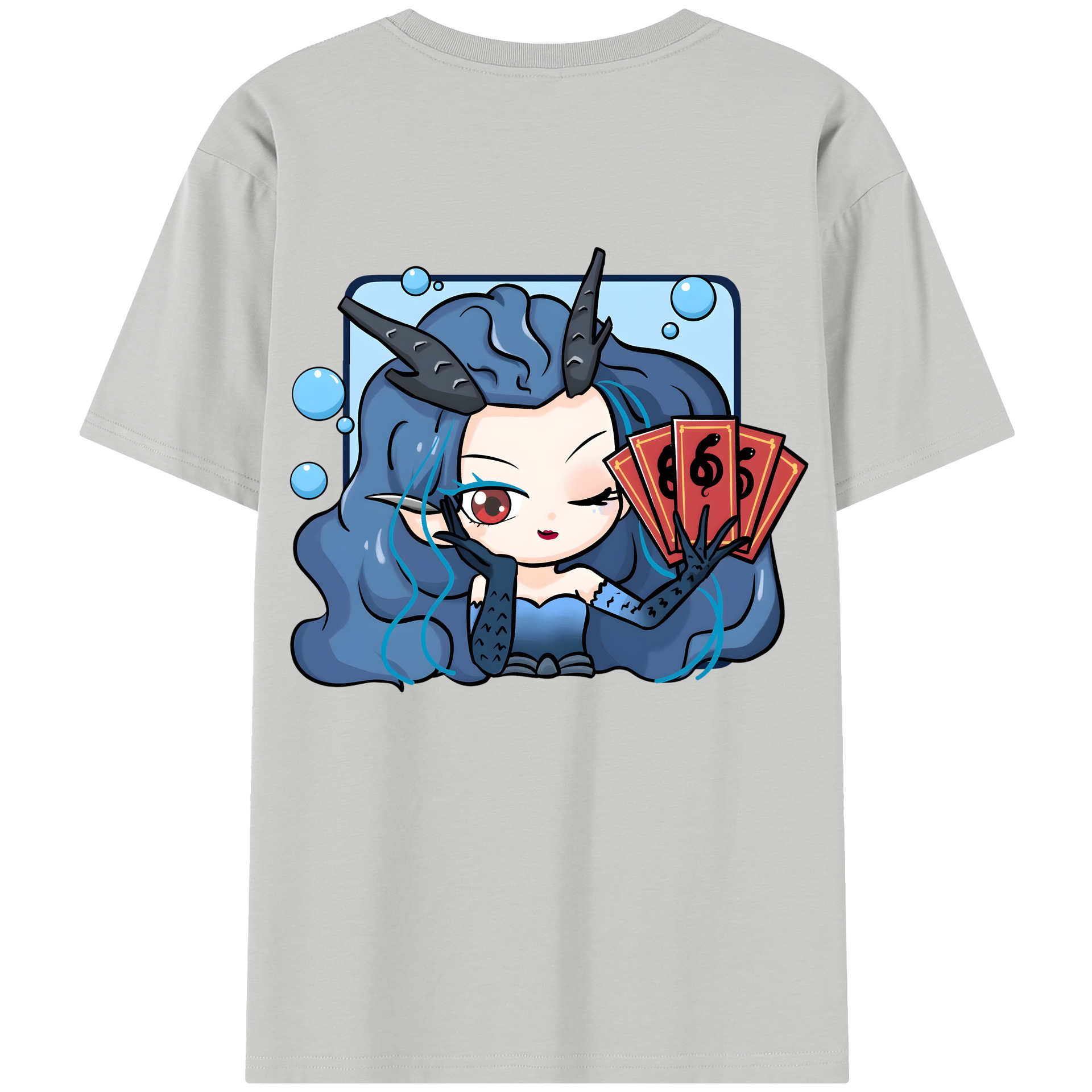 （画像用） Ne Zha 2 ナタ 魔童の大暴れ レディース半袖Tシャツ(バックプリント)
