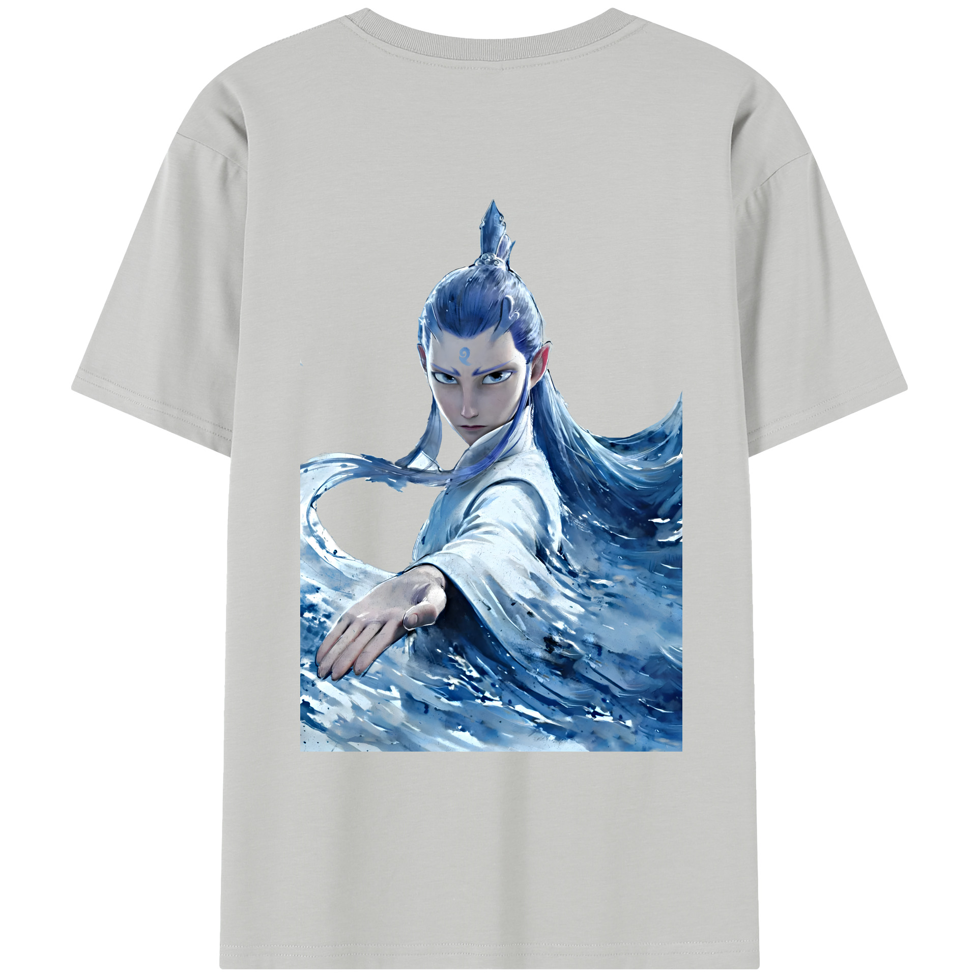 （画像用） Ne Zha 2 ナタ 魔童の大暴れ レディース半袖Tシャツ(バックプリント)