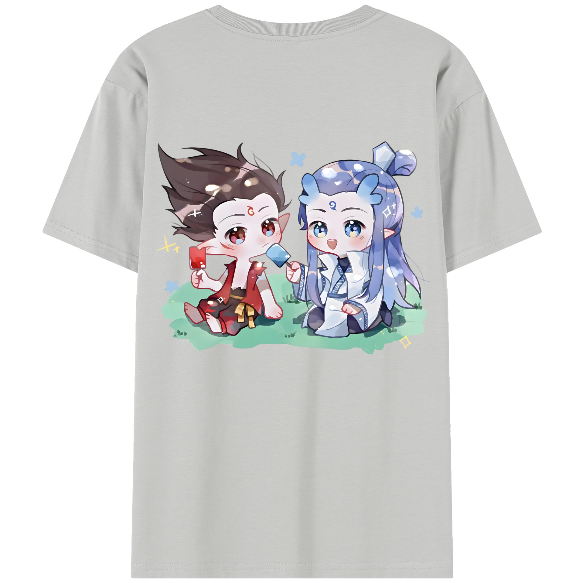 （画像用） Ne Zha 2 ナタ 魔童の大暴れ レディース半袖Tシャツ(バックプリント)