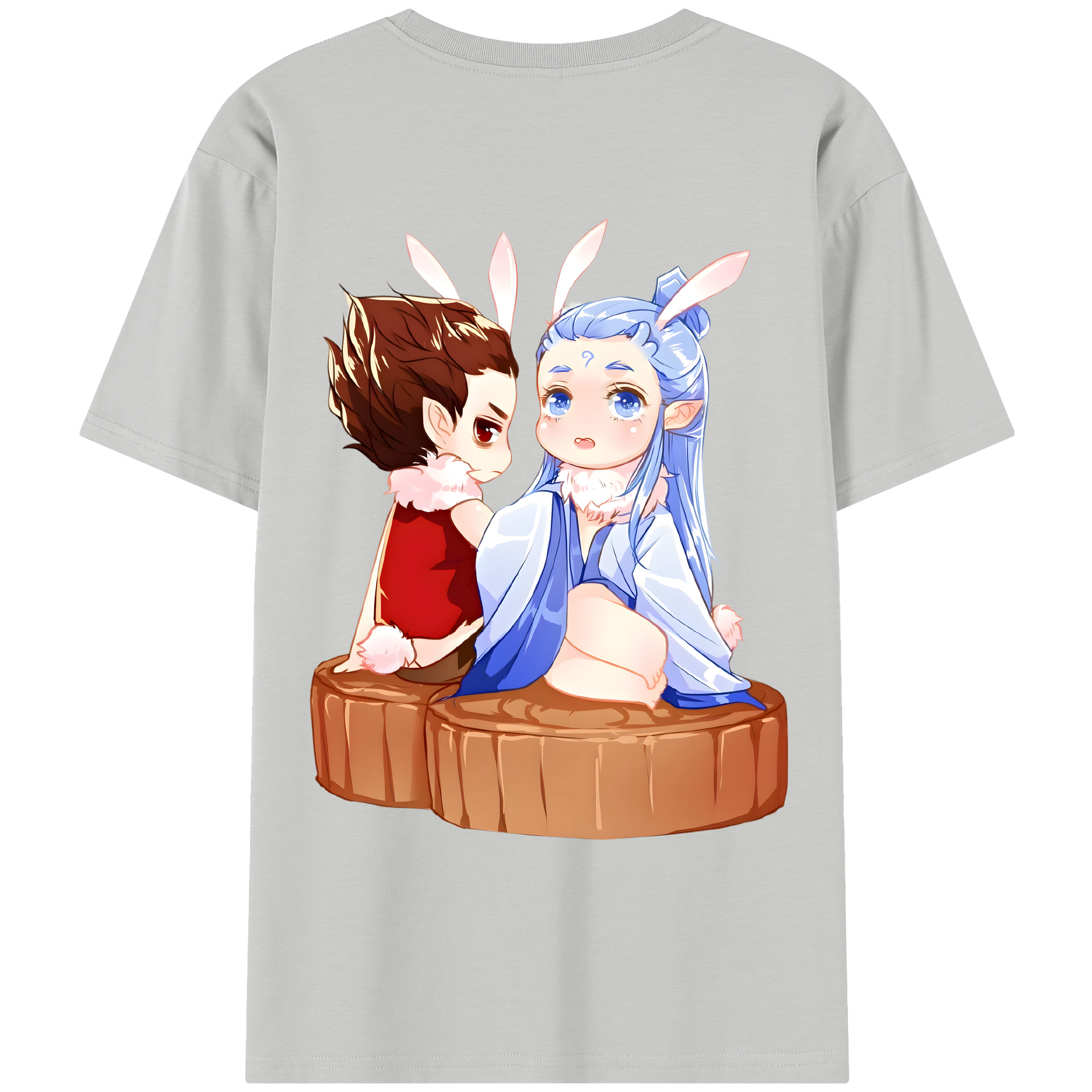 （画像用） Ne Zha 2 ナタ 魔童の大暴れ レディース半袖Tシャツ(バックプリント)