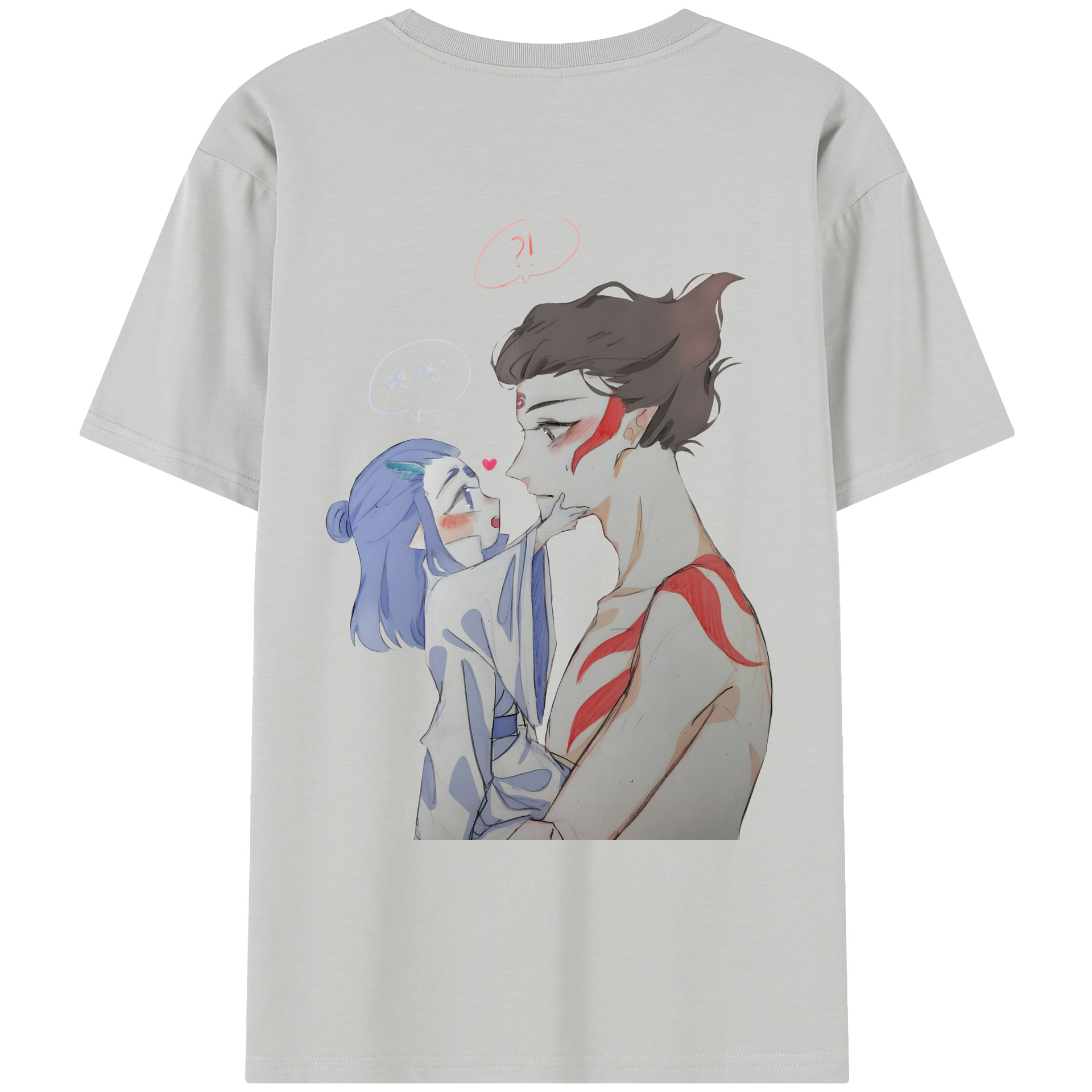 （画像用） Ne Zha 2 ナタ 魔童の大暴れ レディース半袖Tシャツ(バックプリント)