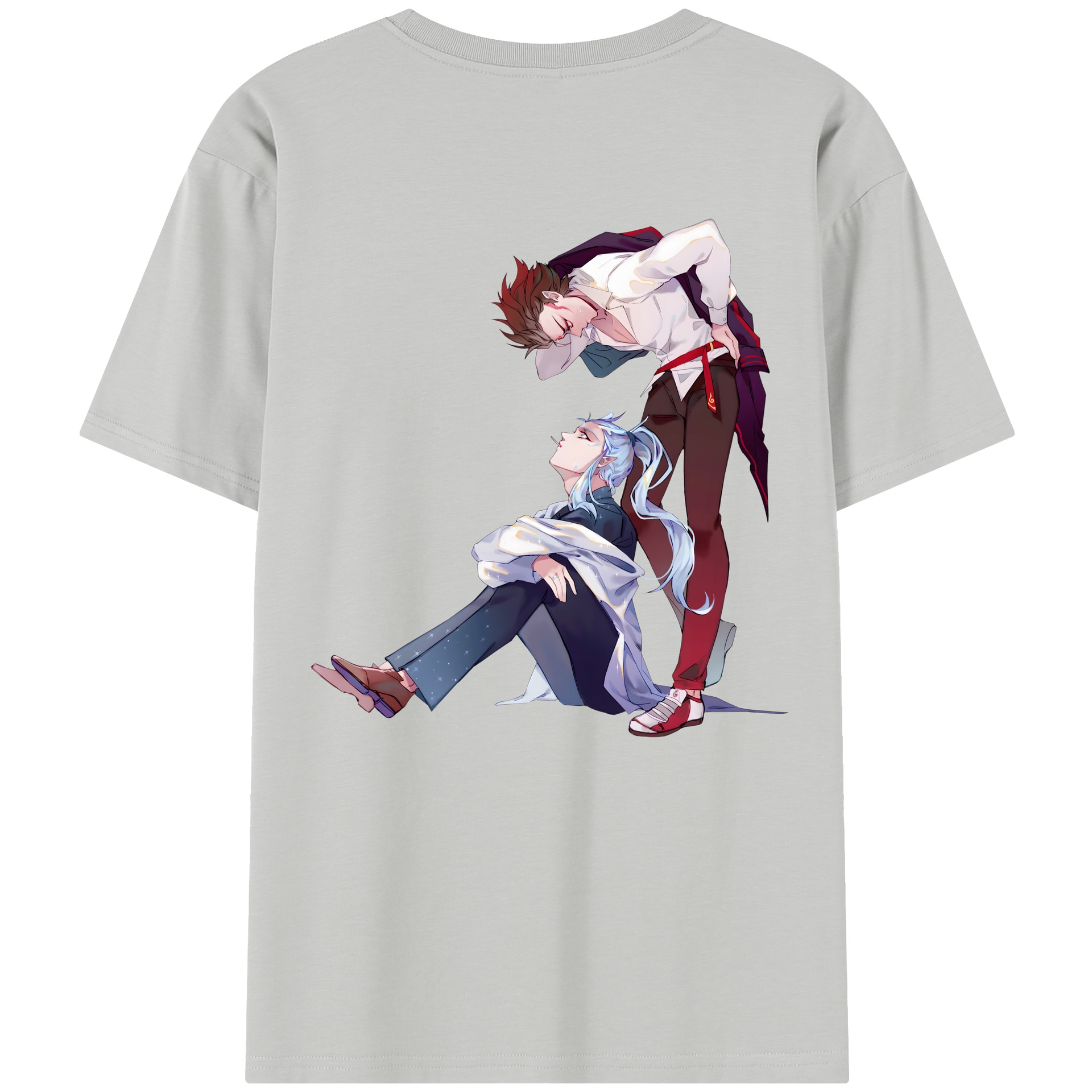 （画像用） Ne Zha 2 ナタ 魔童の大暴れ レディース半袖Tシャツ(バックプリント)
