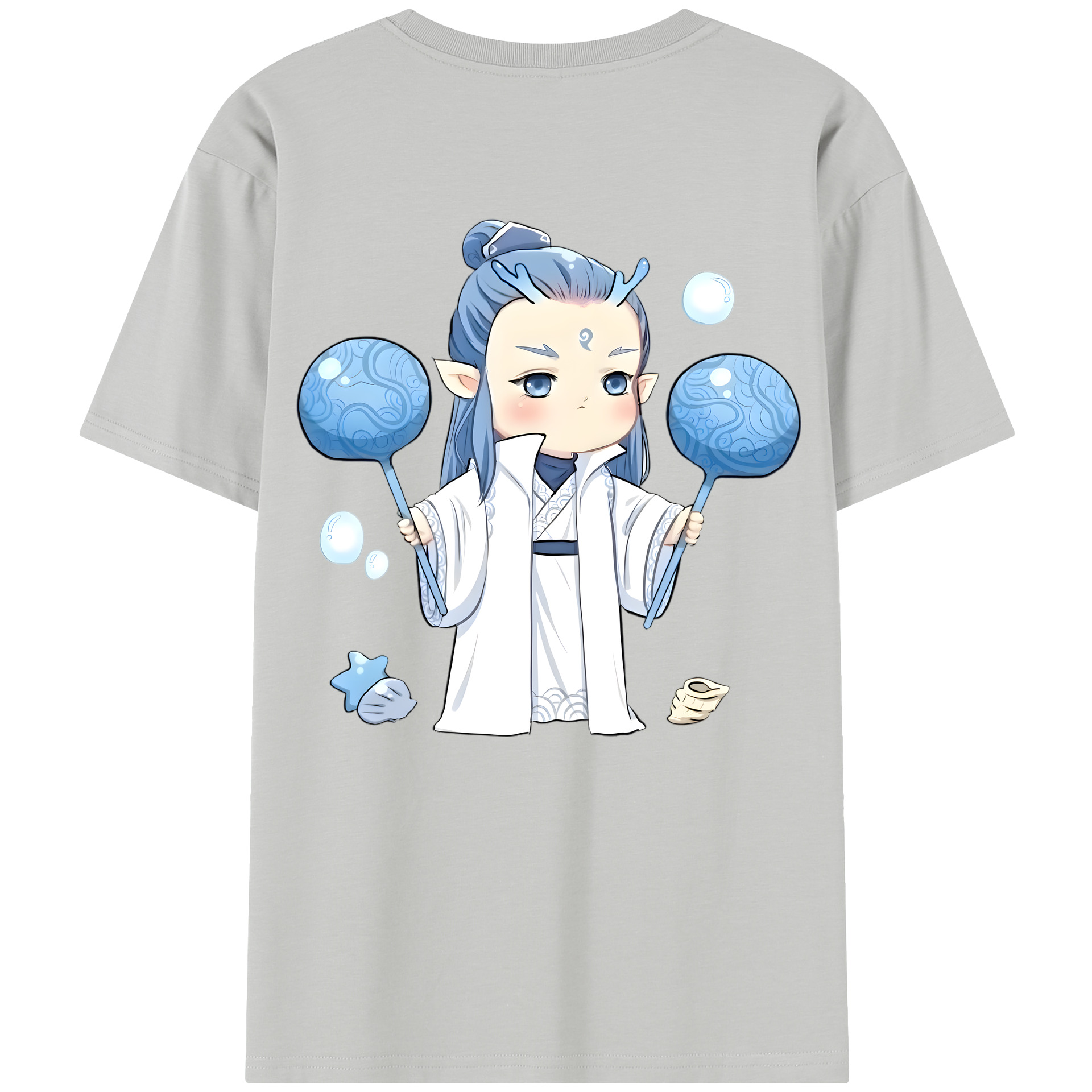 （画像用） Ne Zha 2 ナタ 魔童の大暴れ レディース半袖Tシャツ(バックプリント)