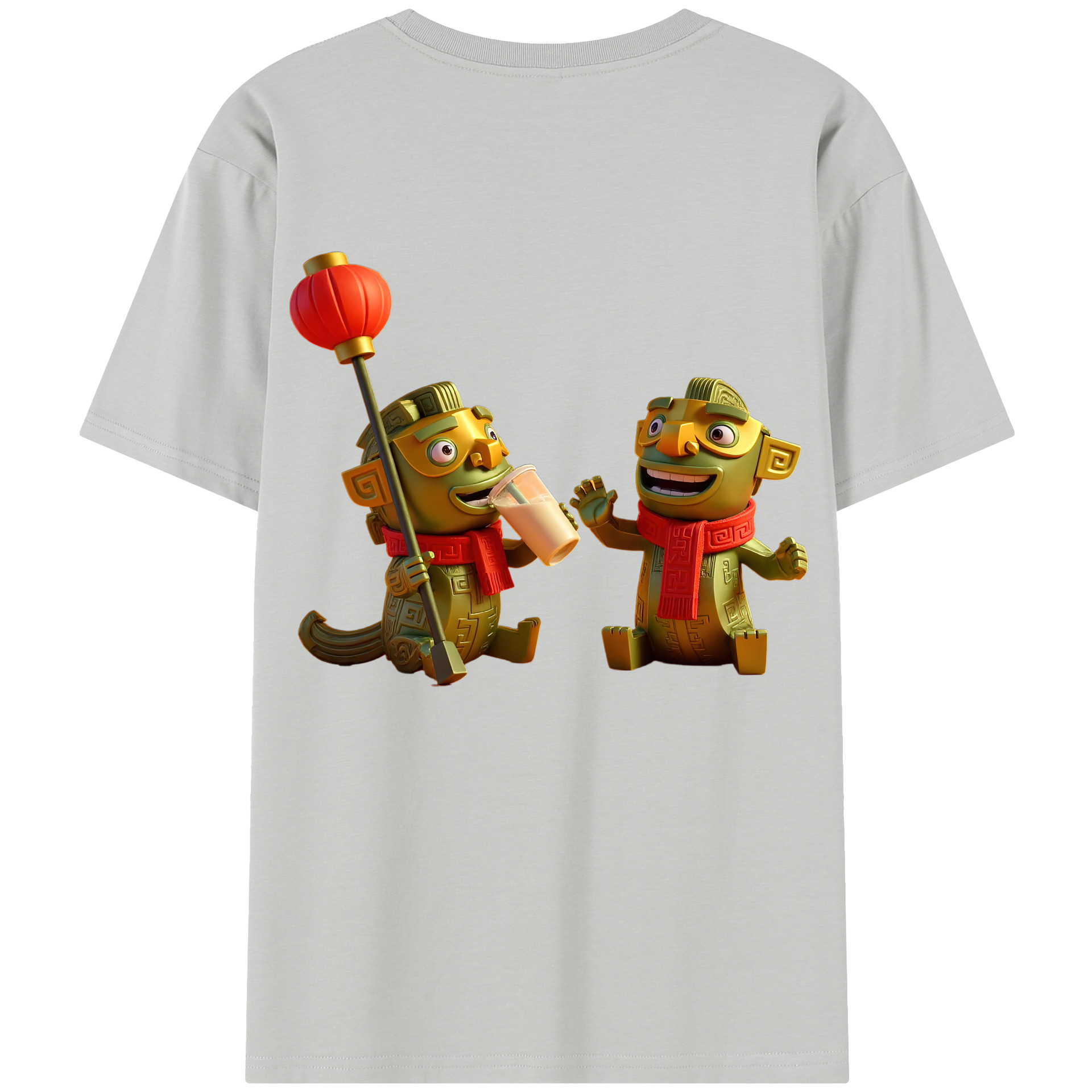 （画像用） Ne Zha 2 ナタ 魔童の大暴れ レディース半袖Tシャツ(バックプリント)