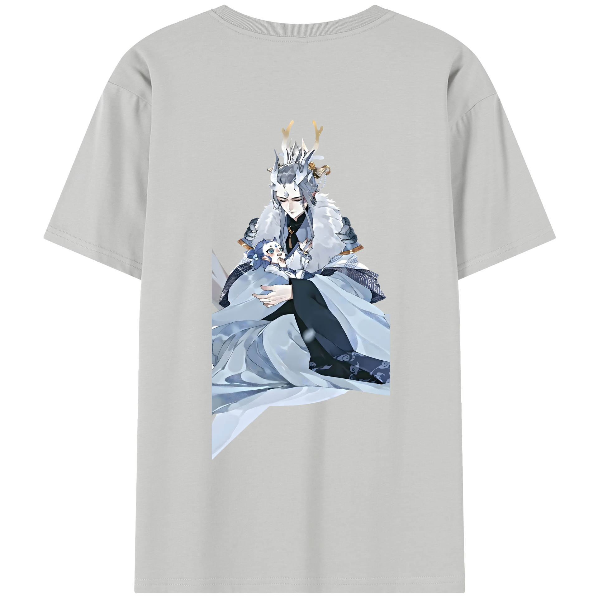 （画像用） Ne Zha 2 ナタ 魔童の大暴れ レディース半袖Tシャツ(バックプリント)