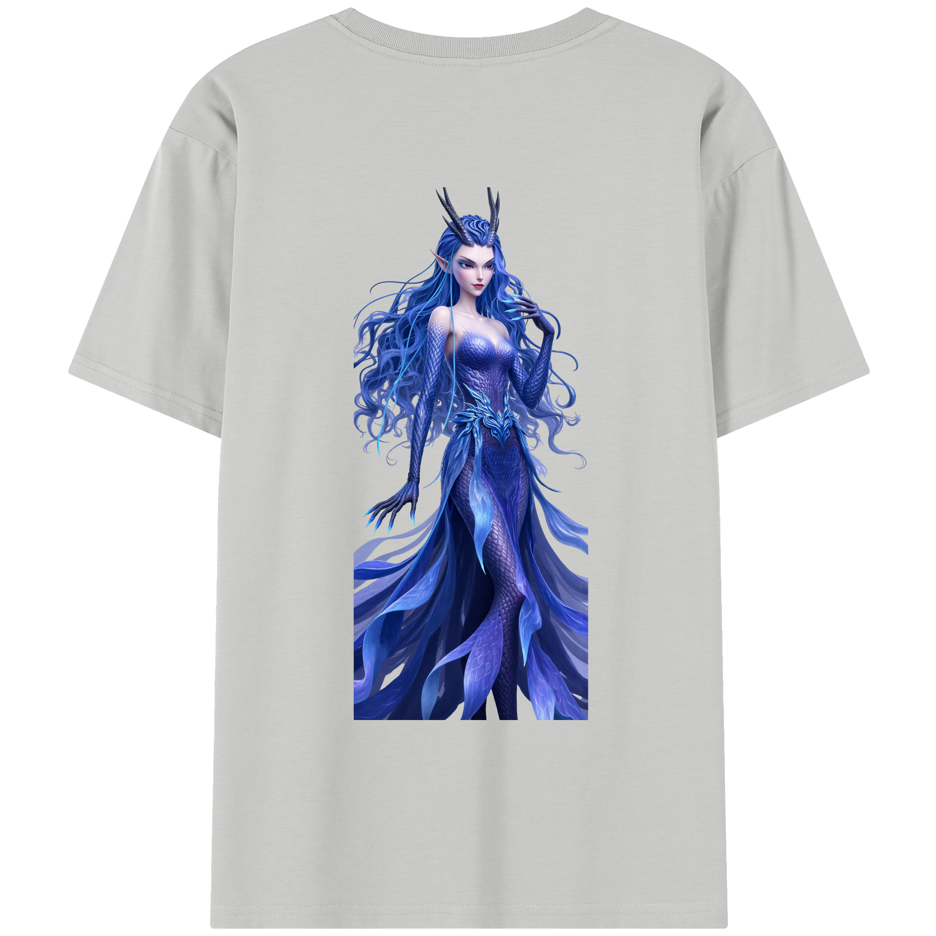 （画像用） Ne Zha 2 ナタ 魔童の大暴れ レディース半袖Tシャツ(バックプリント)