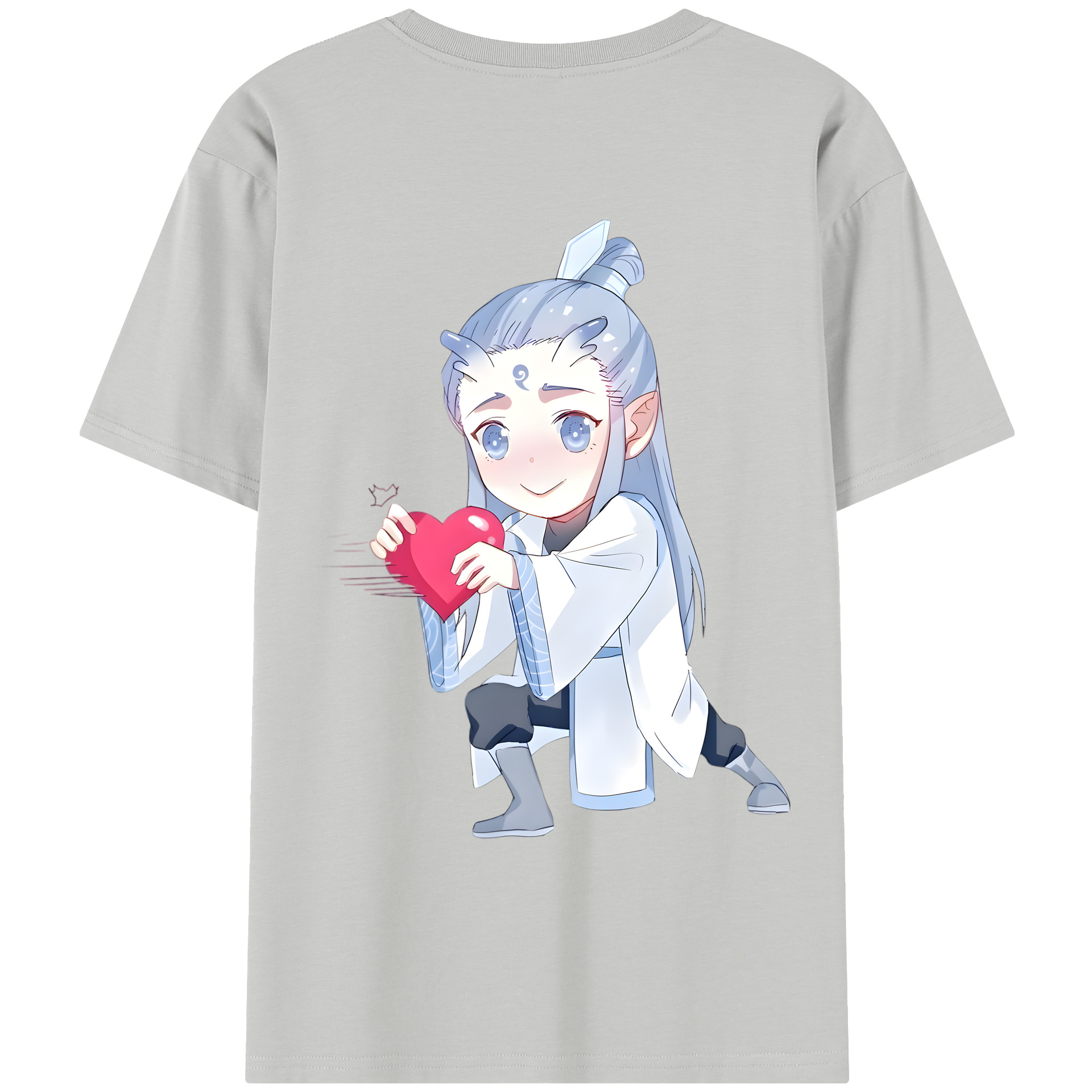 （画像用） Ne Zha 2 ナタ 魔童の大暴れ レディース半袖Tシャツ(バックプリント)