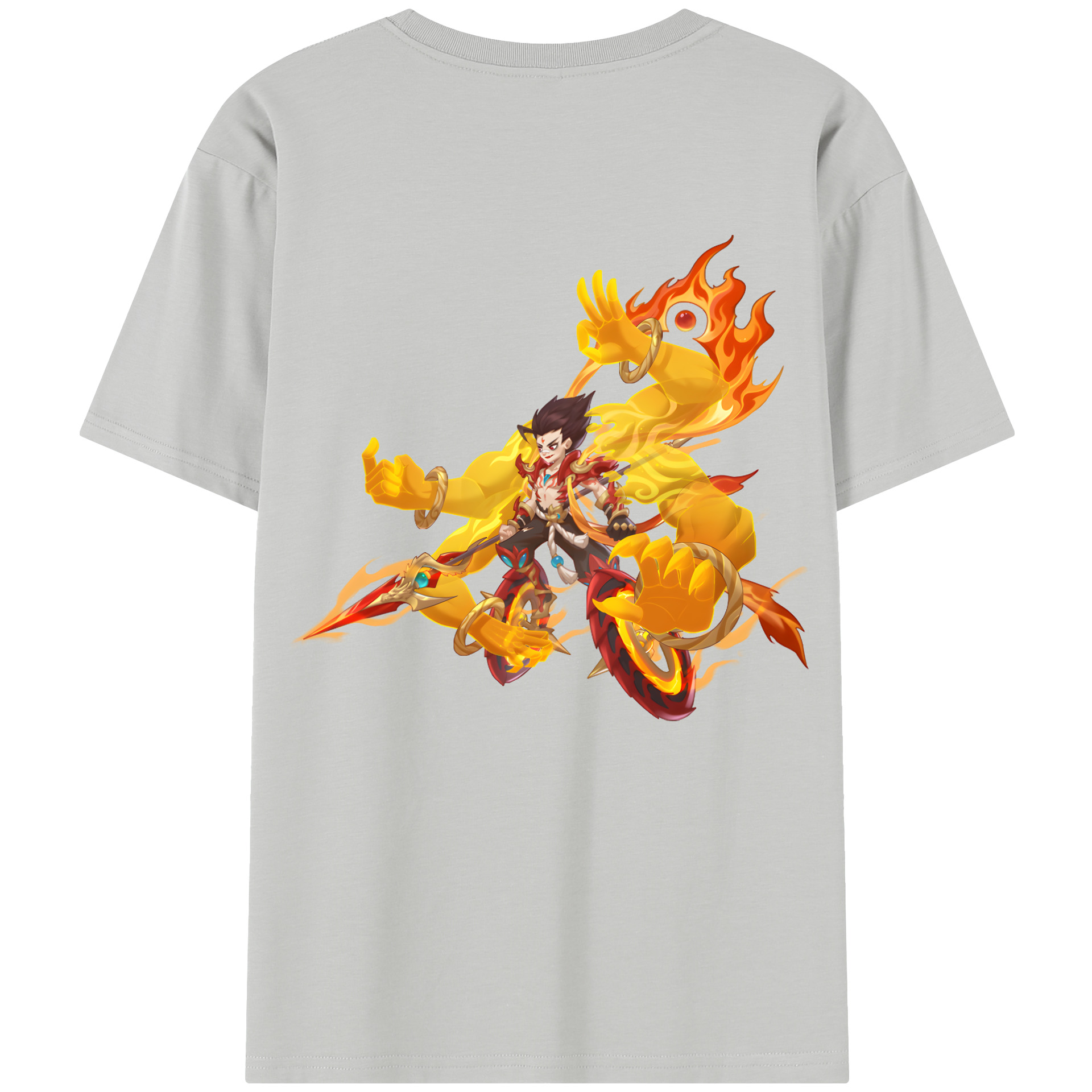 （画像用） Ne Zha 2 ナタ 魔童の大暴れ レディース半袖Tシャツ(バックプリント)