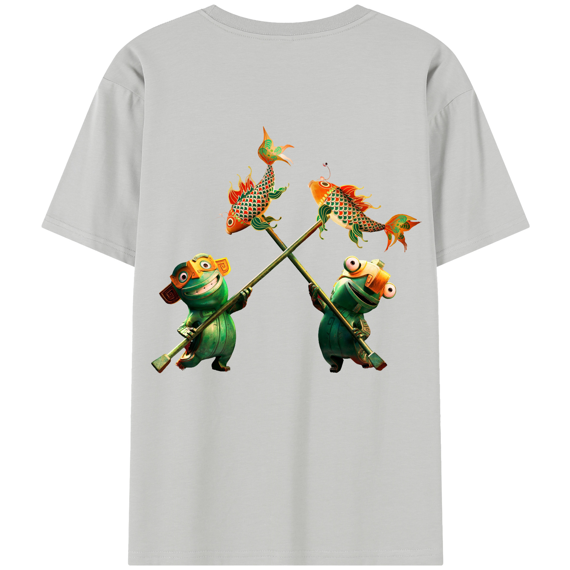 （画像用） Ne Zha 2 ナタ 魔童の大暴れ レディース半袖Tシャツ(バックプリント)