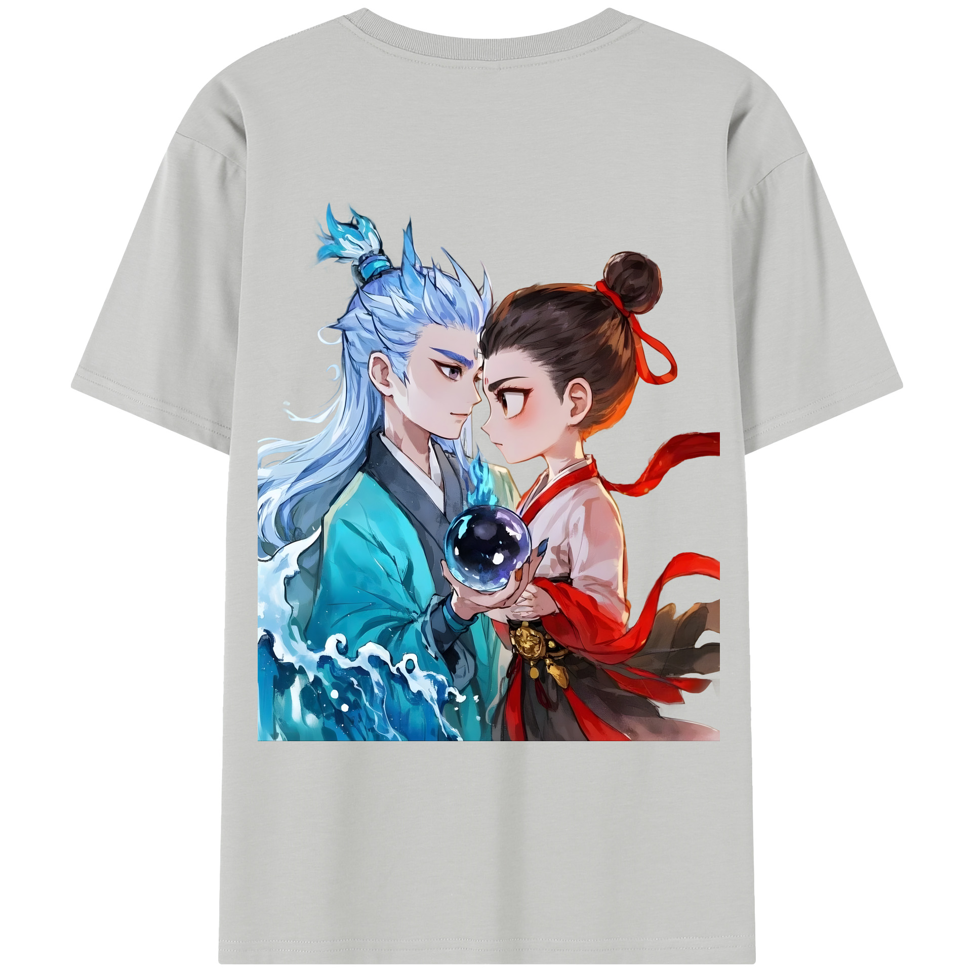 （画像用） Ne Zha 2 ナタ 魔童の大暴れ レディース半袖Tシャツ(バックプリント)