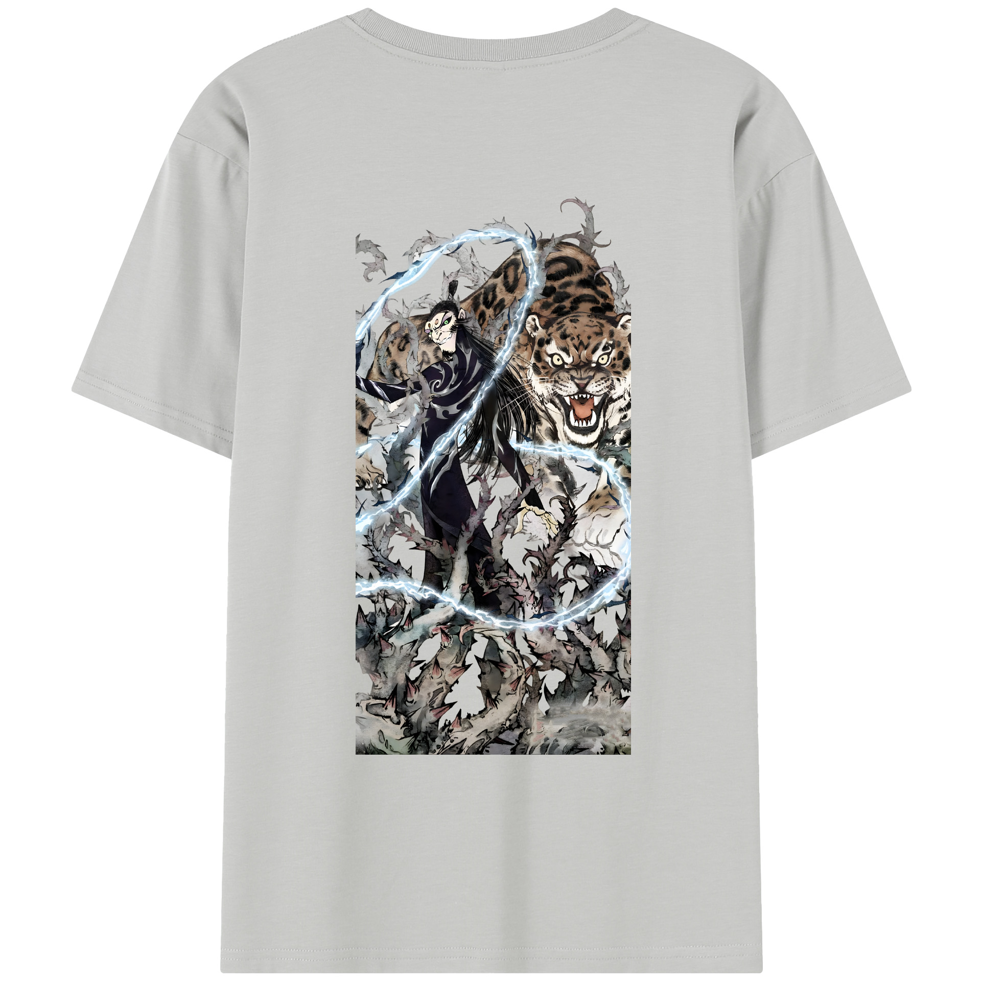 （画像用） Ne Zha 2 ナタ 魔童の大暴れ レディース半袖Tシャツ(バックプリント)