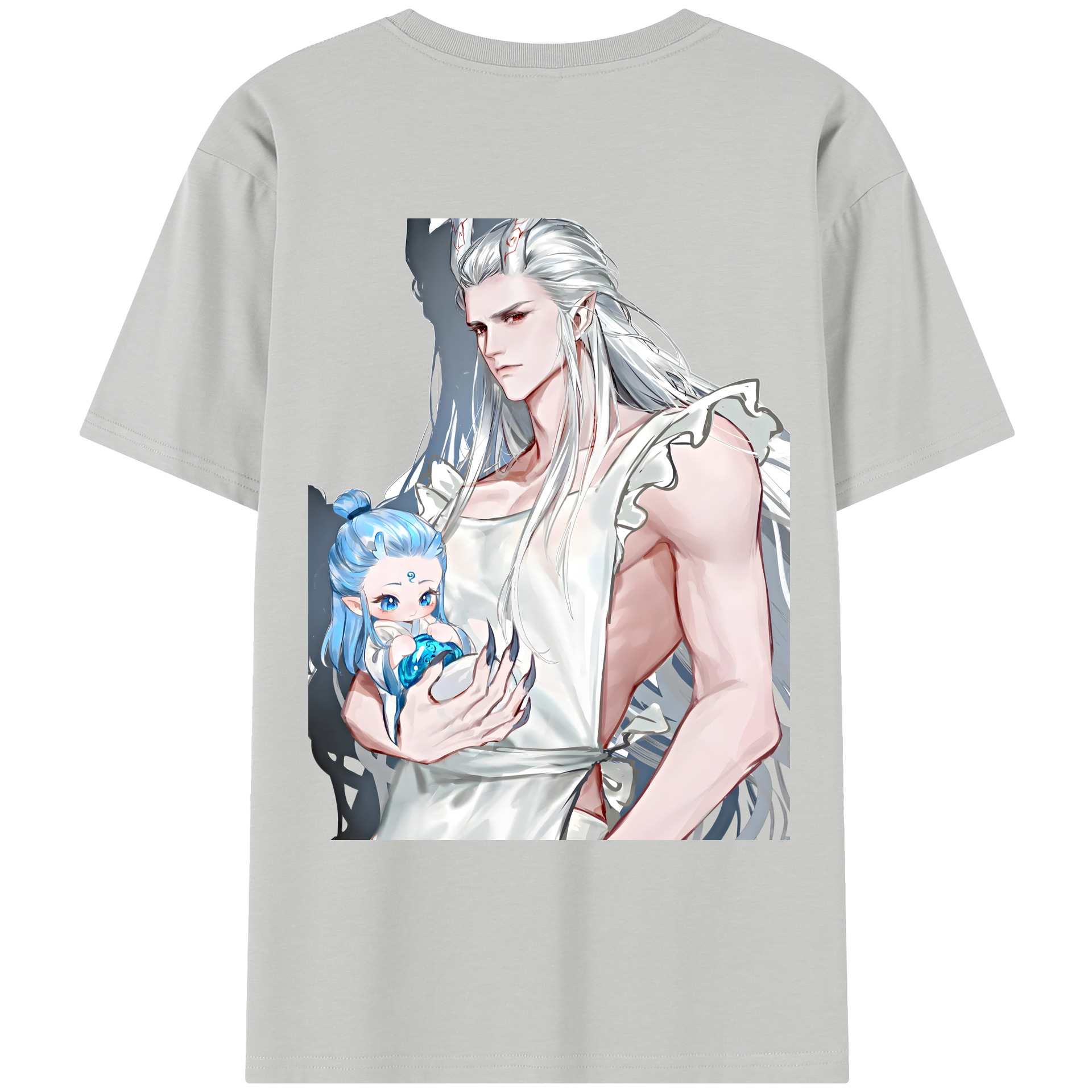 （画像用） Ne Zha 2 ナタ 魔童の大暴れ レディース半袖Tシャツ(バックプリント)