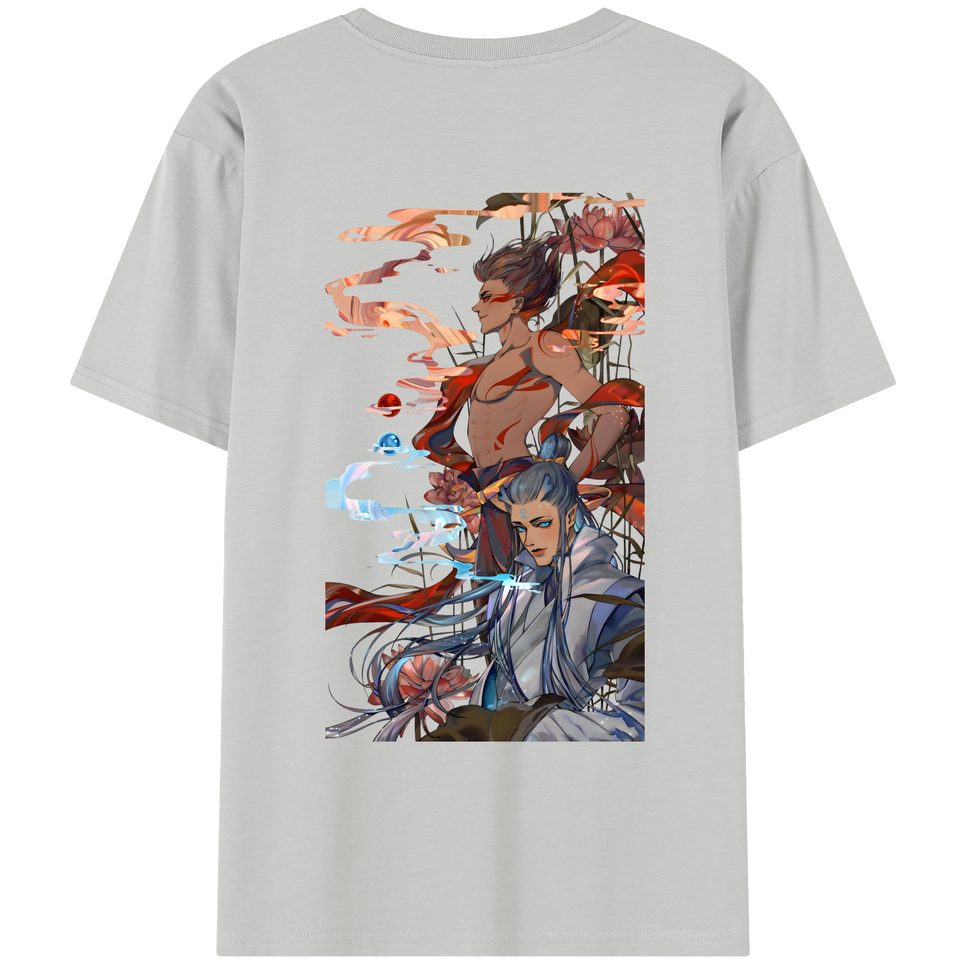（画像用） Ne Zha 2 ナタ 魔童の大暴れ レディース半袖Tシャツ(バックプリント)