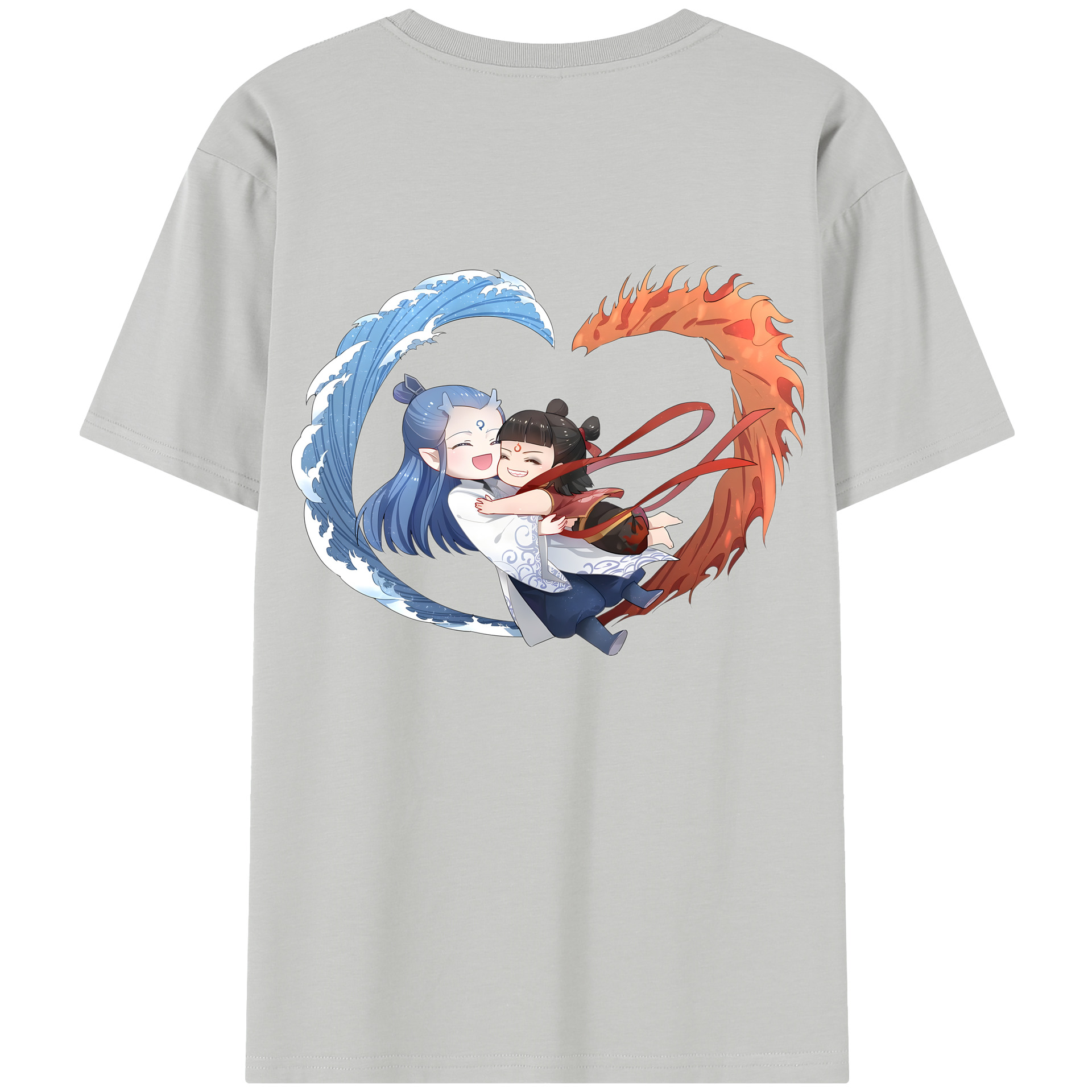 （画像用） Ne Zha 2 ナタ 魔童の大暴れ レディース半袖Tシャツ(バックプリント)