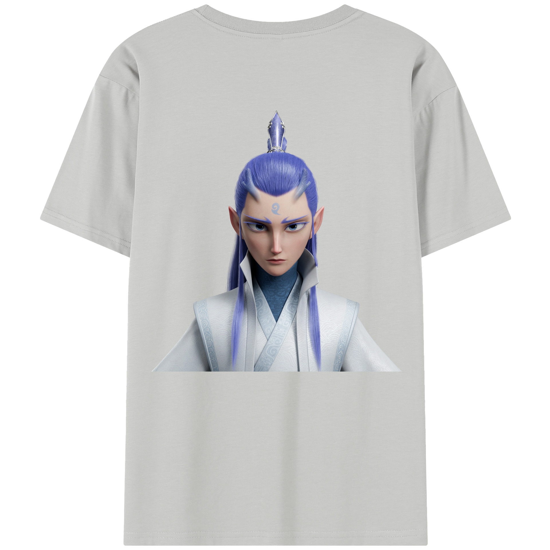（画像用） Ne Zha 2 ナタ 魔童の大暴れ レディース半袖Tシャツ(バックプリント)