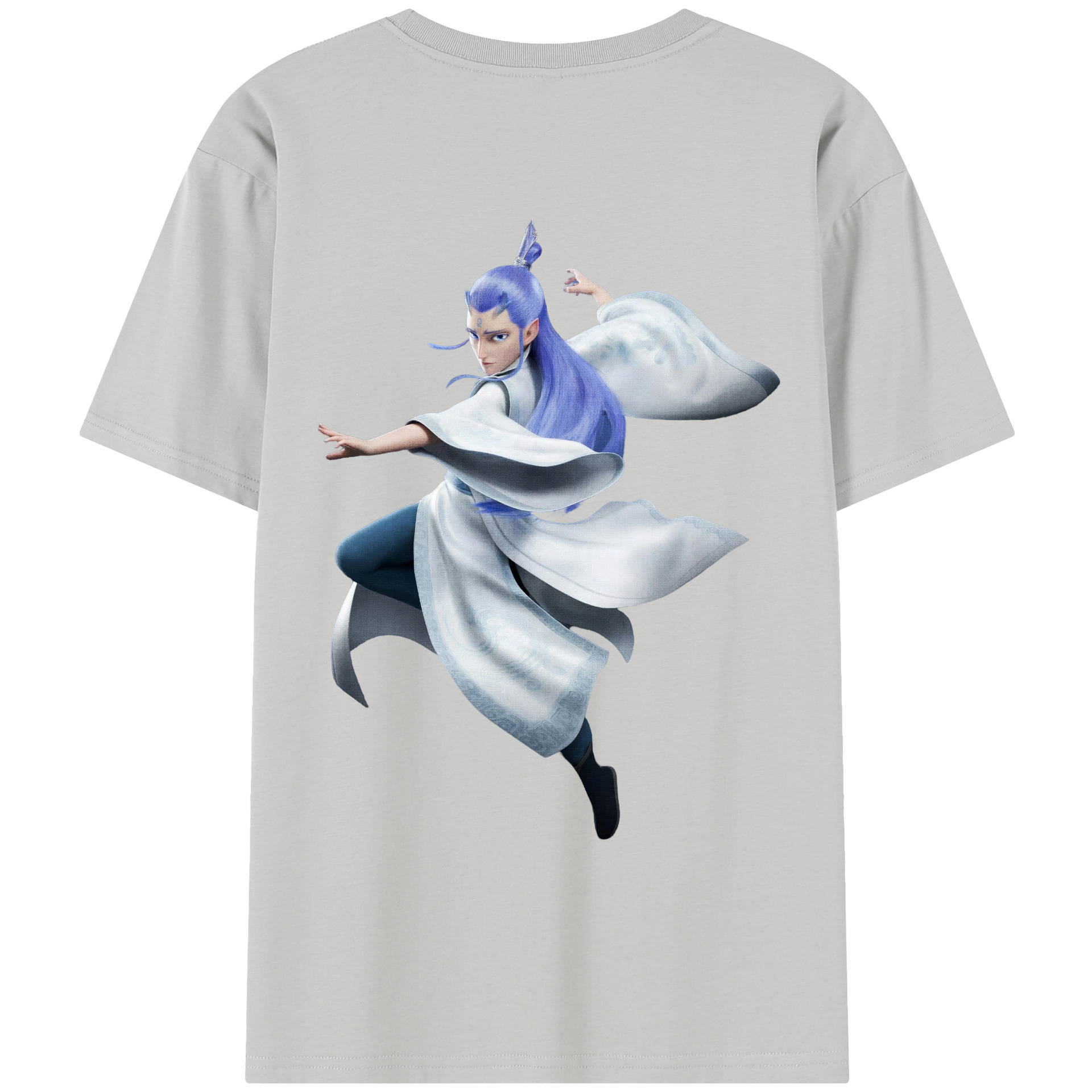 （画像用） Ne Zha 2 ナタ 魔童の大暴れ レディース半袖Tシャツ(バックプリント)